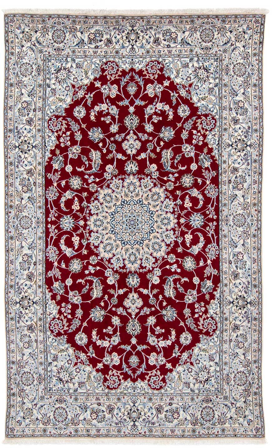 morgenland Wollteppich »Nain 6la Medaillon Rosso 320 x 193 cm«, rechteckig, günstig online kaufen