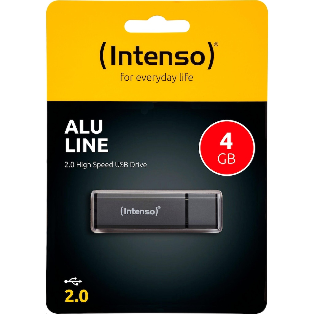 Intenso USB-Stick »Alu Line«, (USB 2.0 Lesegeschwindigkeit 28 MB/s)