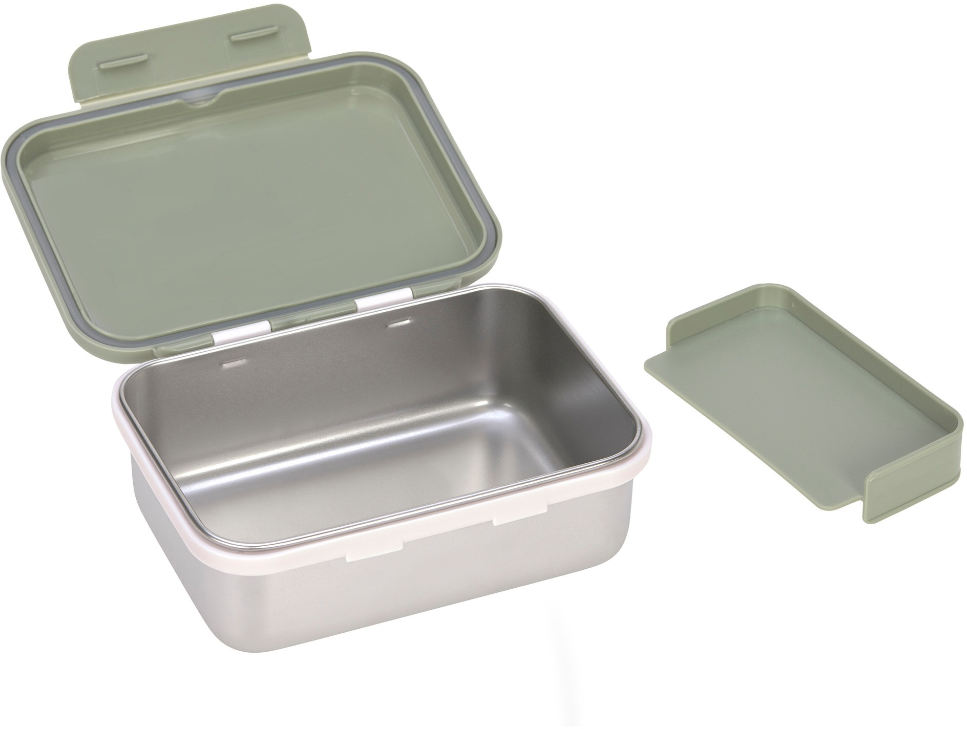 LÄSSIG Lunchbox »Happy Prints, Light Olive«, (1 tlg.)