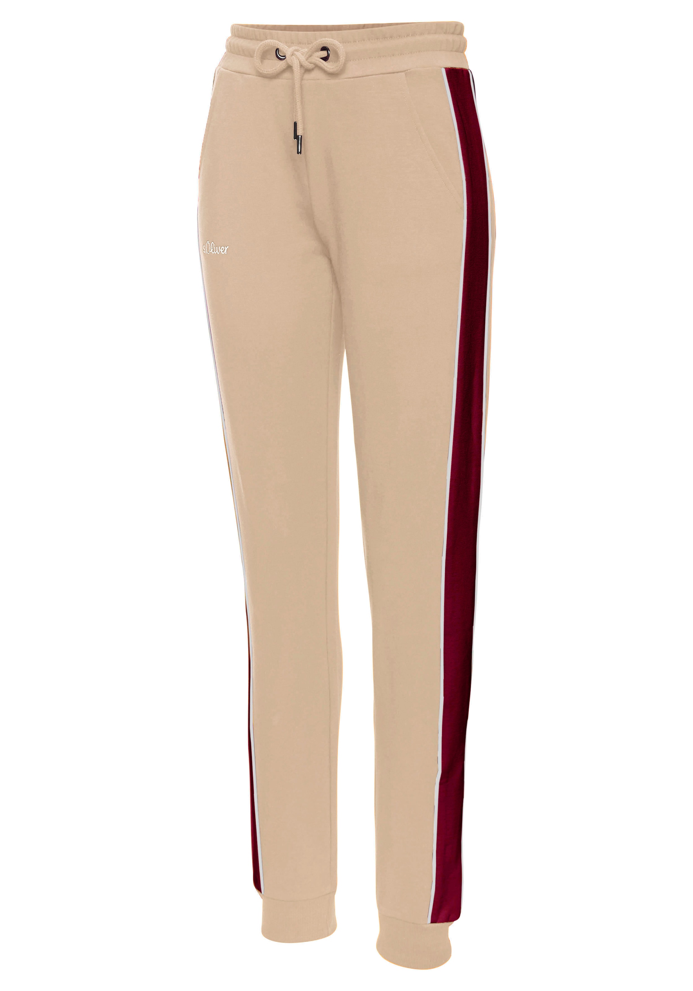 s.Oliver Sweathose, mit Seitenstreifen und Pipings, Loungewear