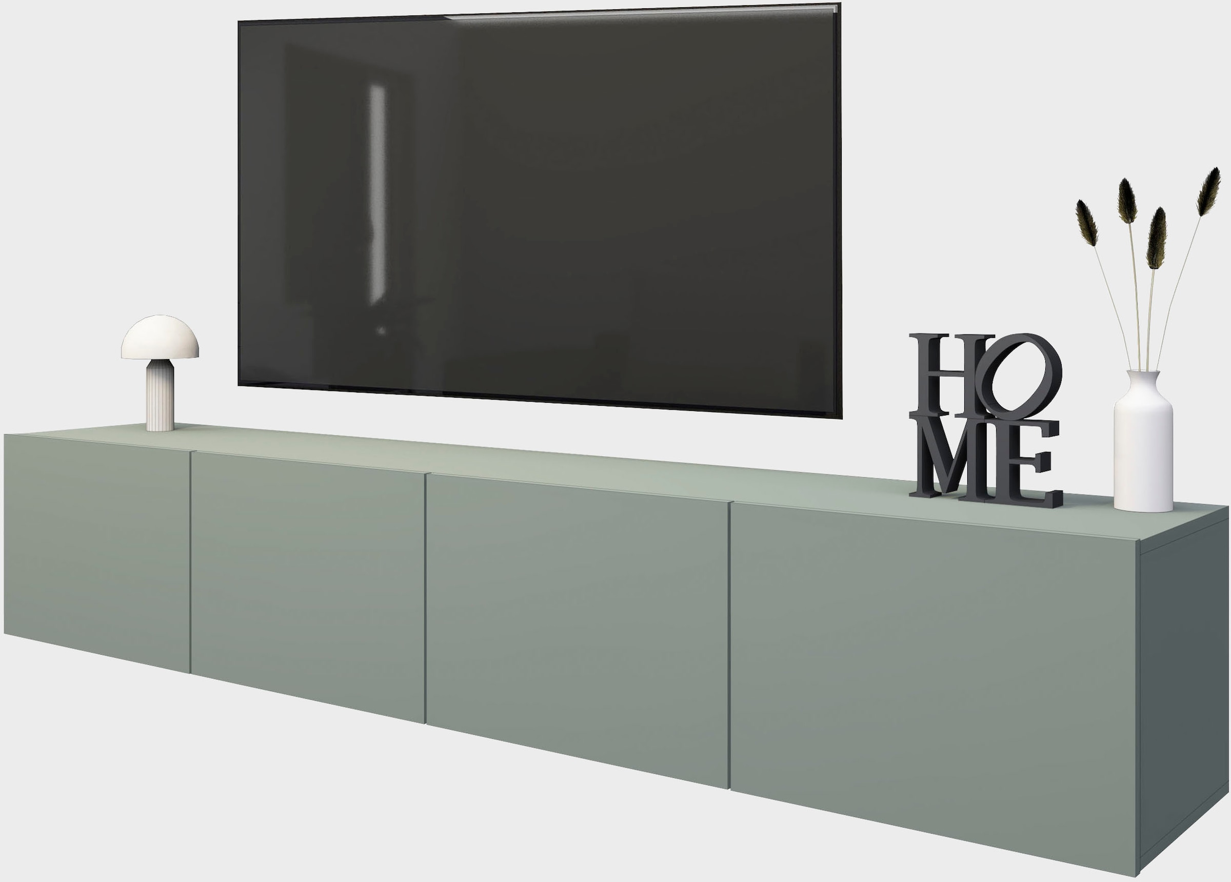 borchardt Möbel Lowboard »Sophia«, Breite 200 cm mit 4 Türen, stehend und hängend