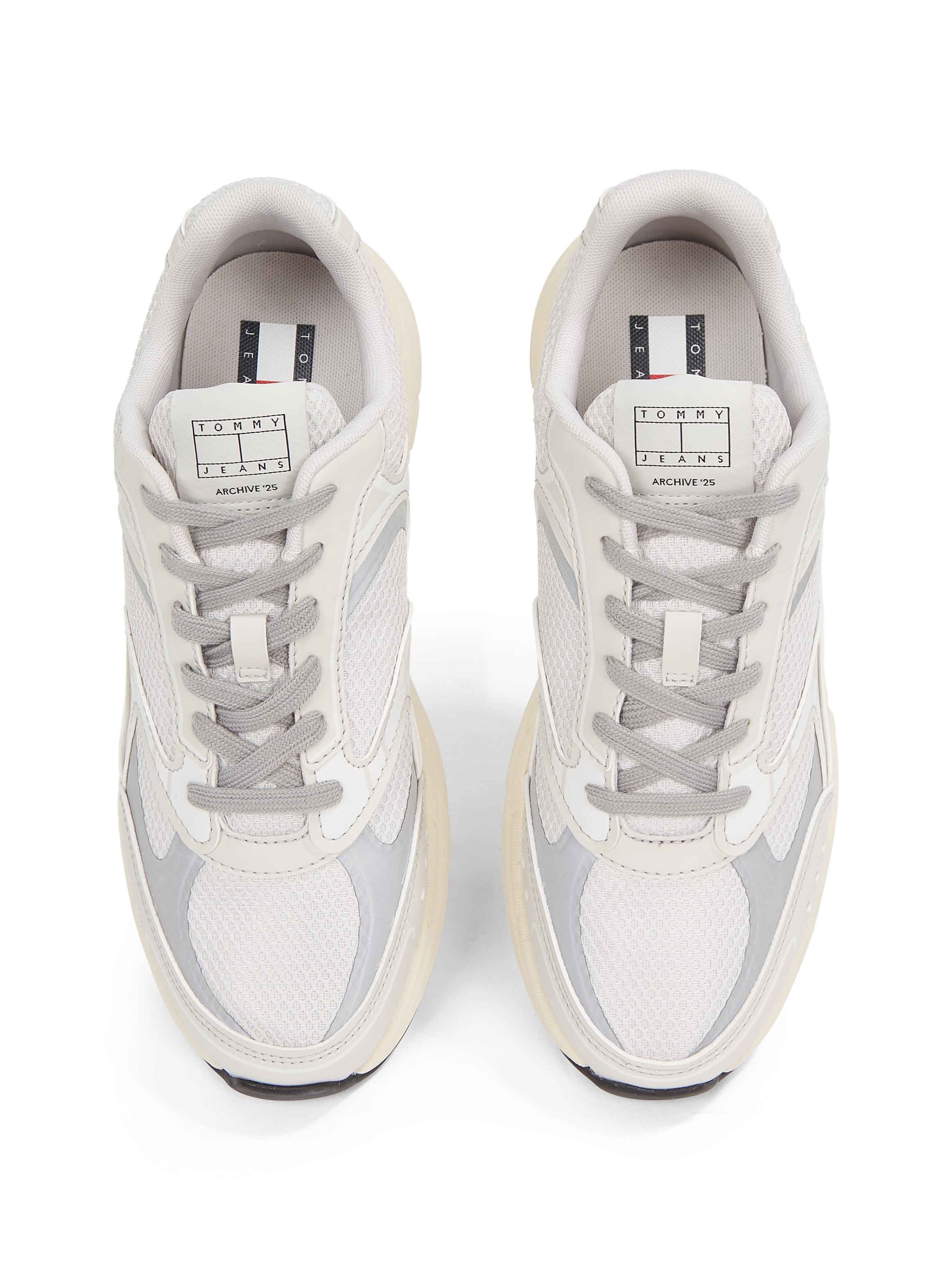 Tommy Jeans Sneaker »ARCHIVE'25«  , Freizeitschuh, Halbschuh, Schnürschuh mit Kontrastbesätzen