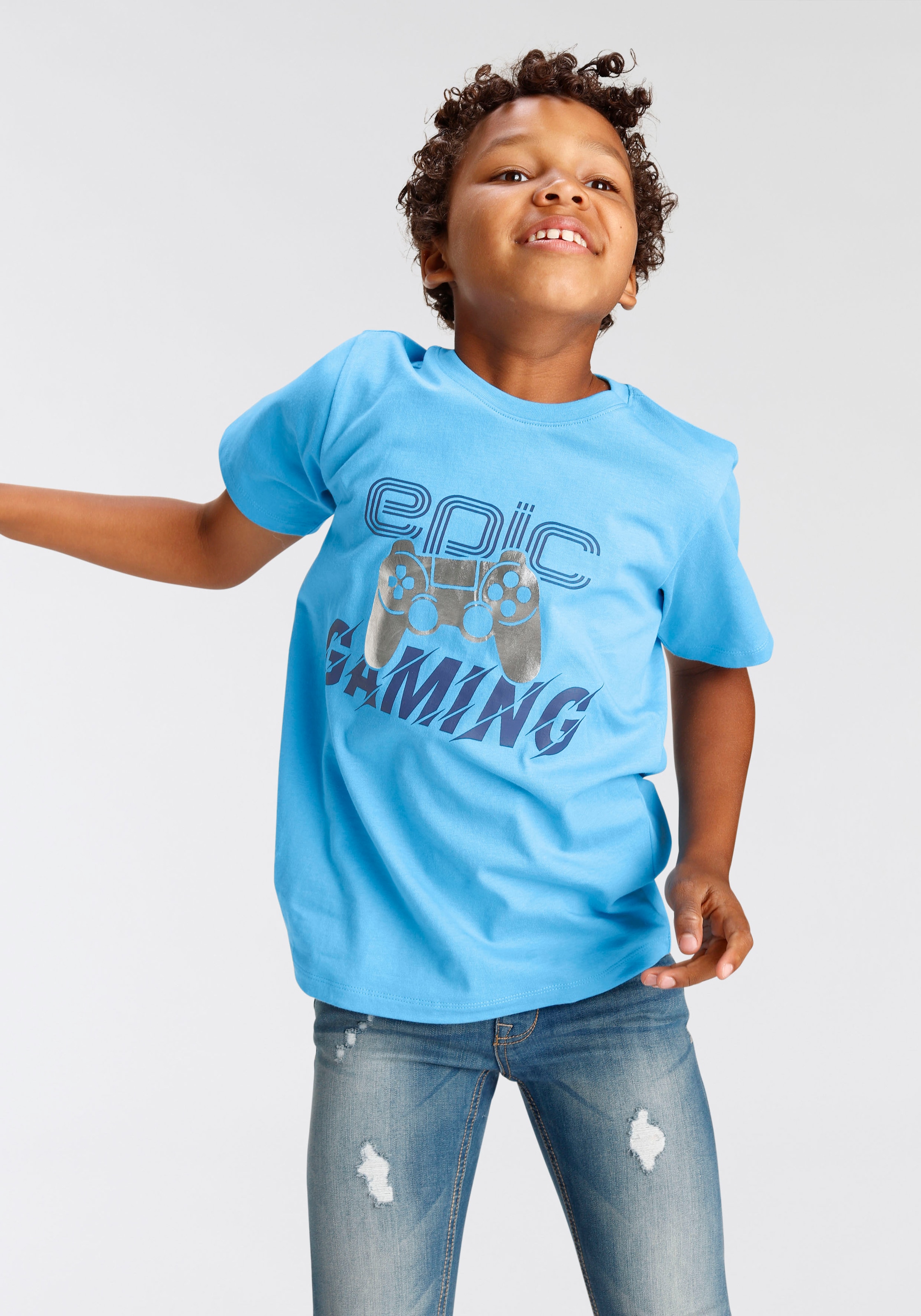 »EPIC KIDSWORLD GAMING«, online Folienprint kaufen T-Shirt