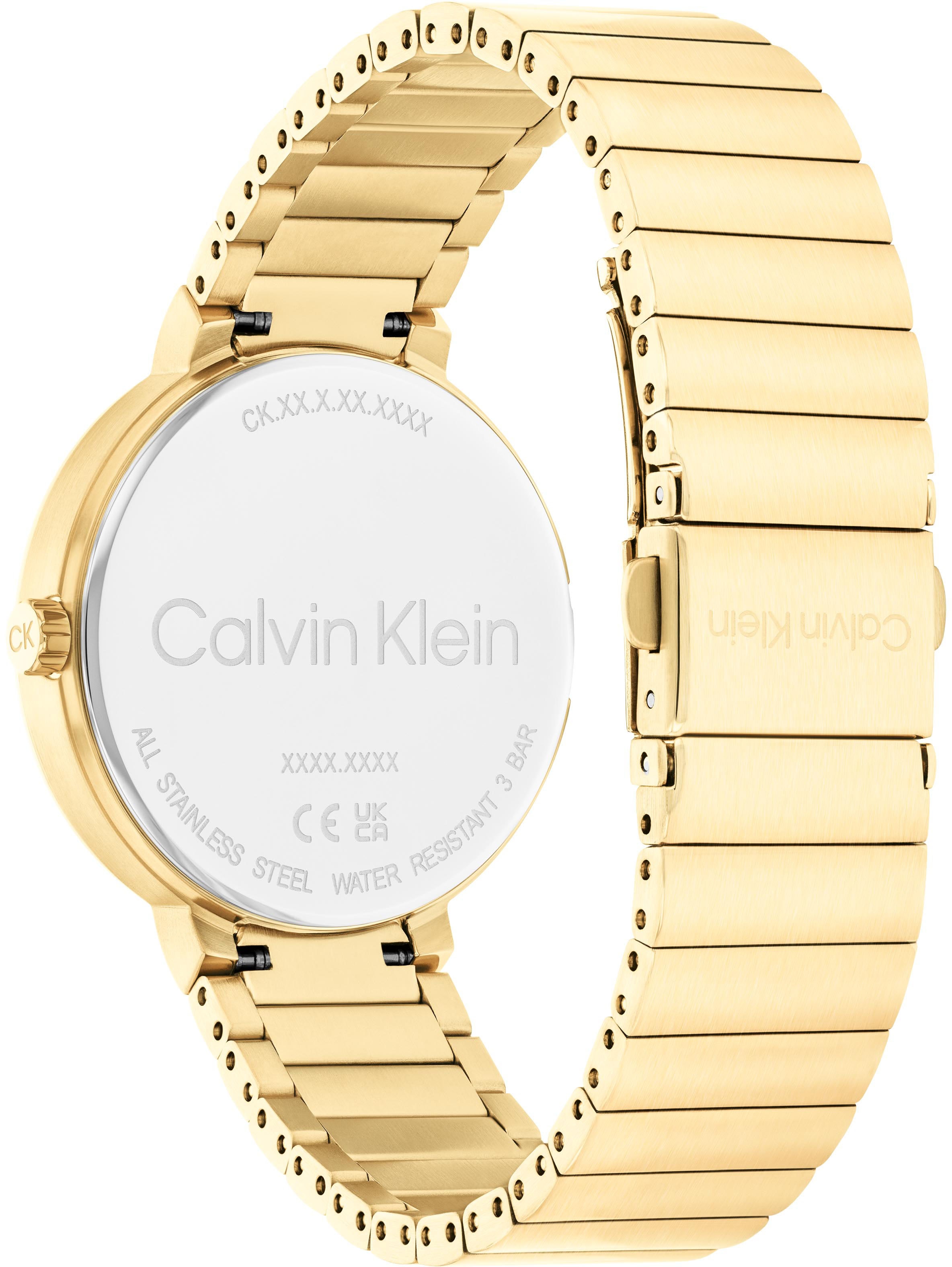 Calvin Klein Multifunktionsuhr »CREATE«, Quarzuhr, Armbanduhr, Damenuhr, Datum, Edelstahlarmband