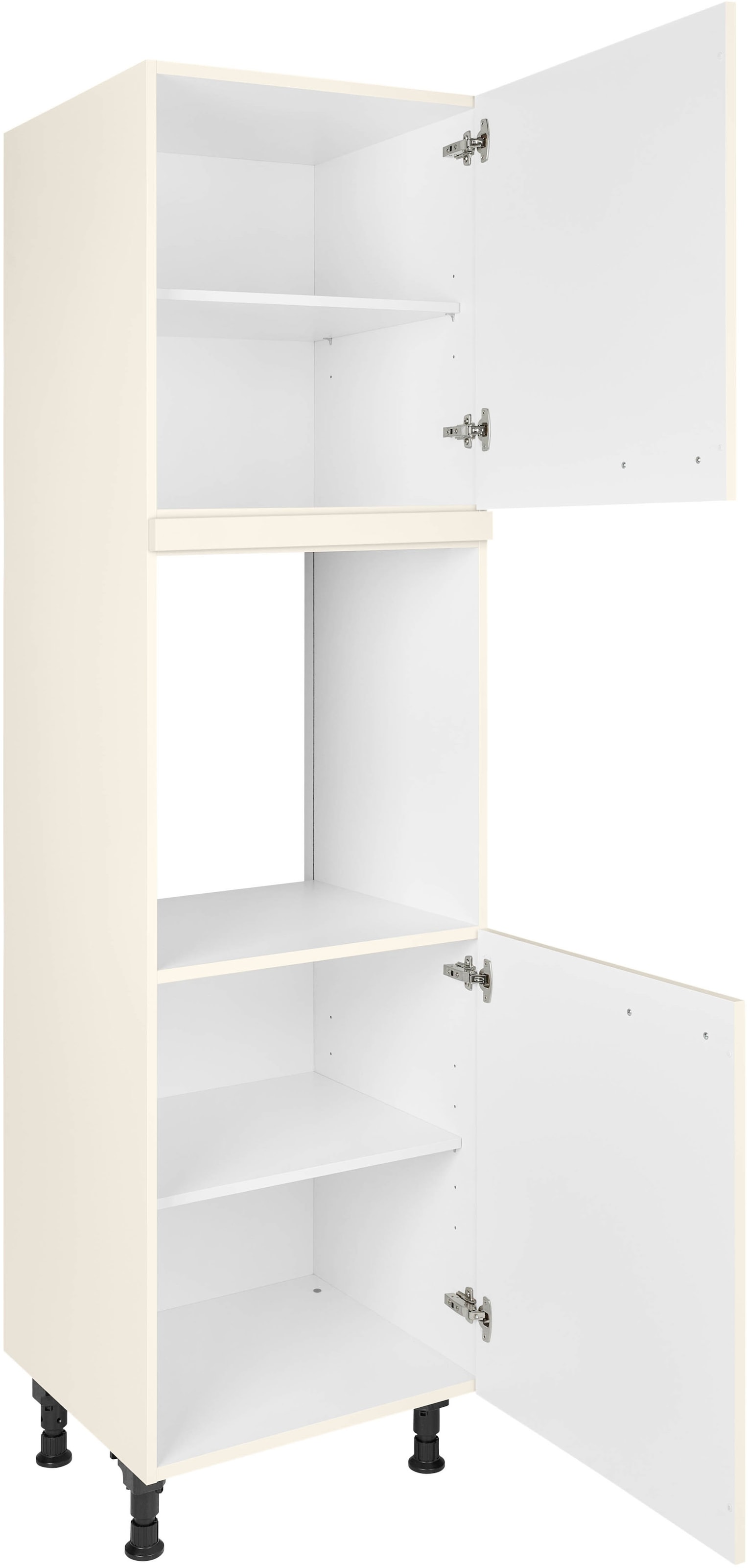 nobilia® Herdumbauschrank »"Touch", Ausrichtung wählbar, mit zwei zusätzlichen Türen,«, vormontiert, Breite/Höhe: 60/167,8 cm