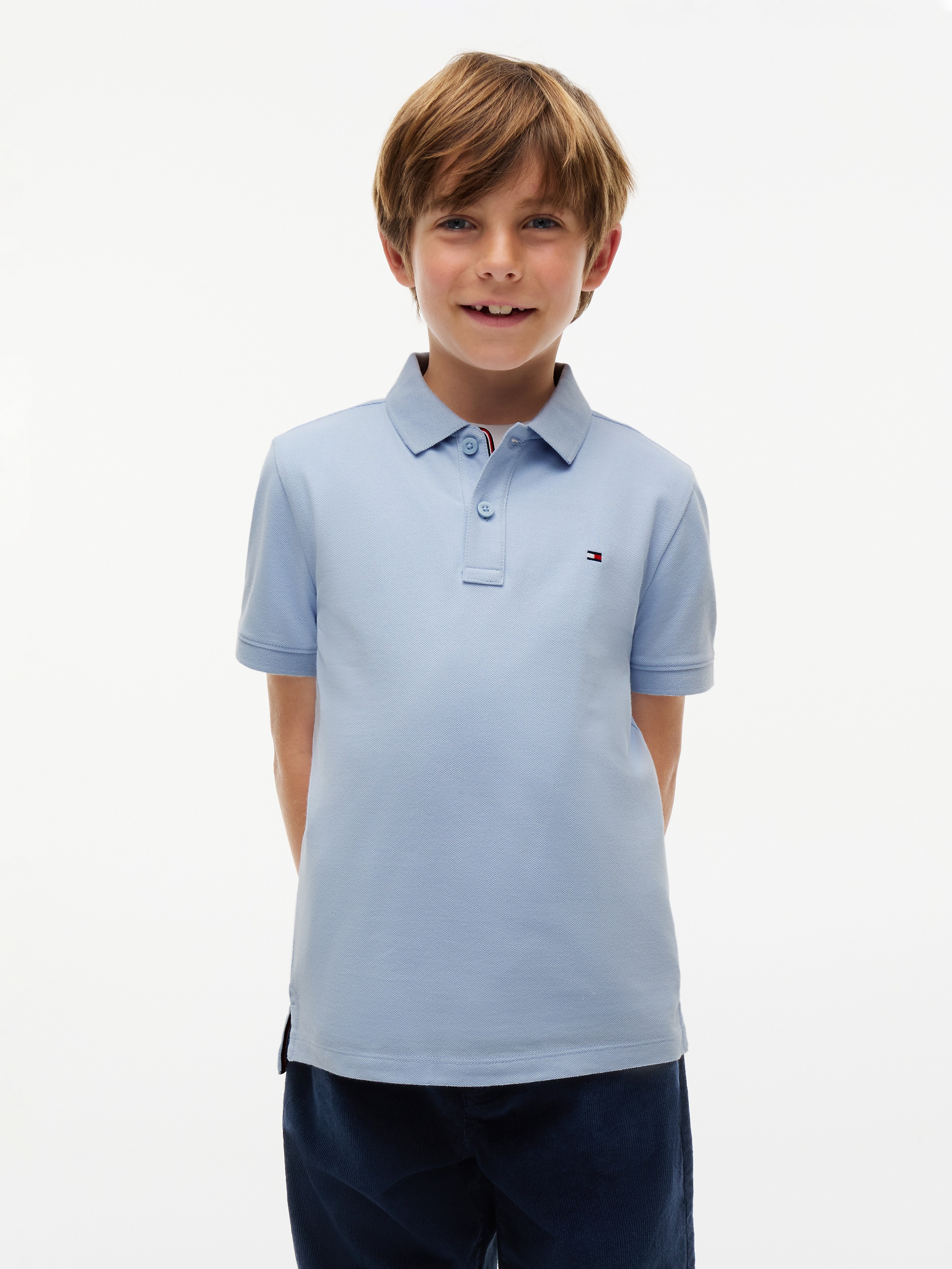 Tommy Hilfiger Poloshirt »FLAG POLO S/S« mit Logostickerei