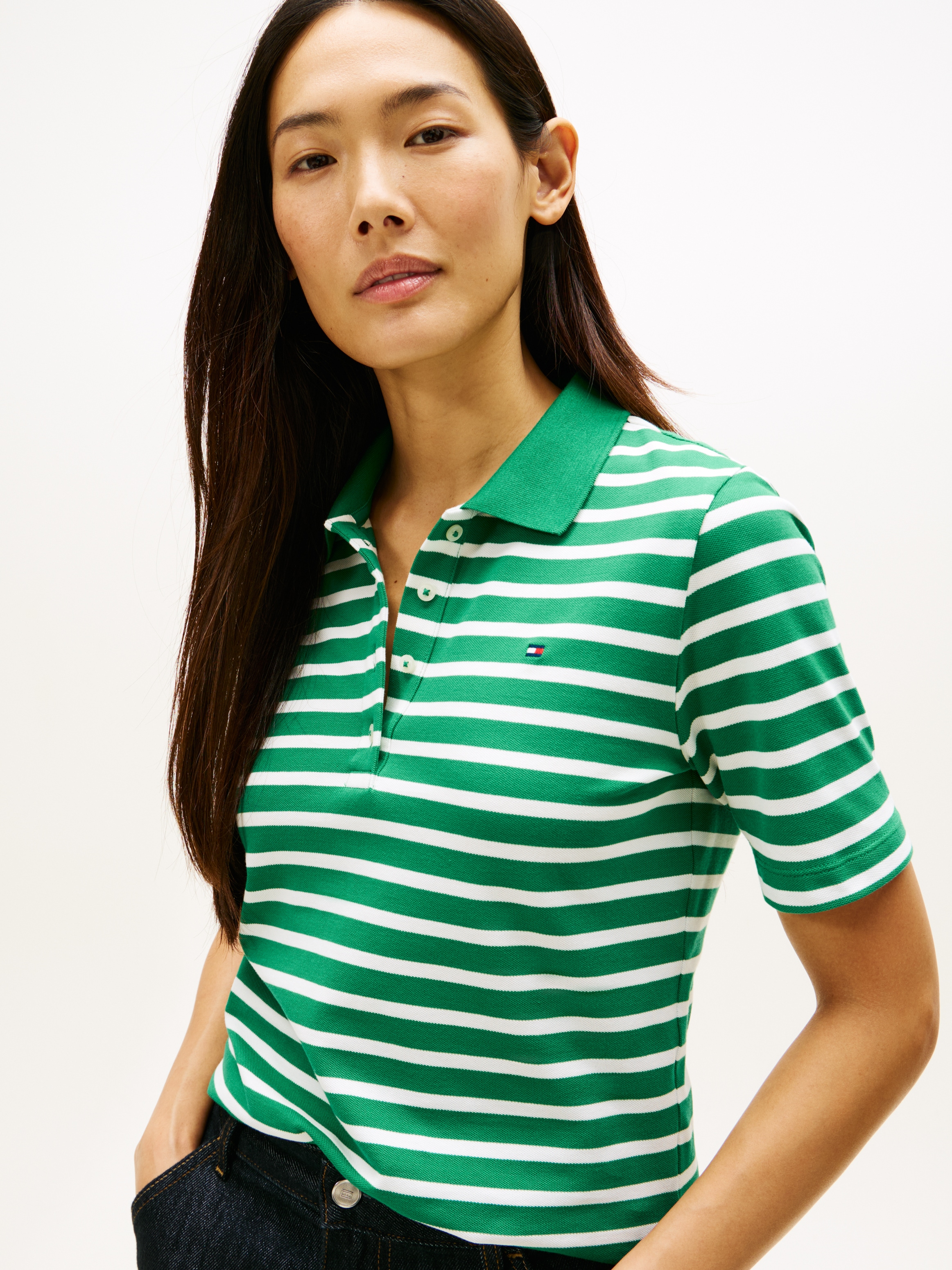 Tommy Hilfiger Poloshirt »Regular Fit Pique Premium Polo« Baumwollmischung, regular fit