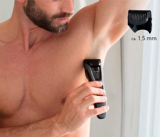 Panasonic Multifunktionstrimmer »ER-GB62-H503«, 3 Aufsätze, 3-in-1 Trimmer für Bart, Haare &Körper