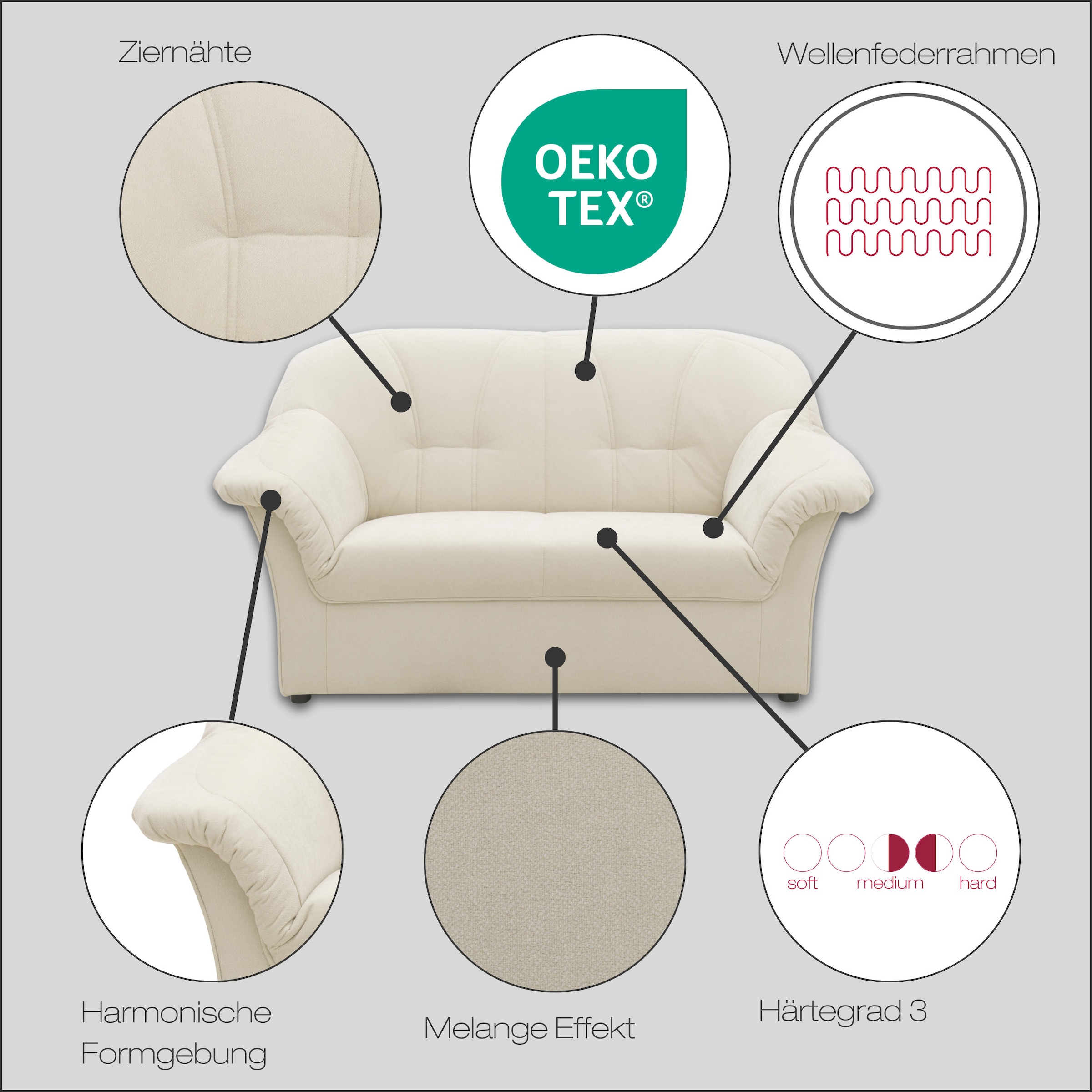 DOMO collection 2-Sitzer »Pegnitz«
