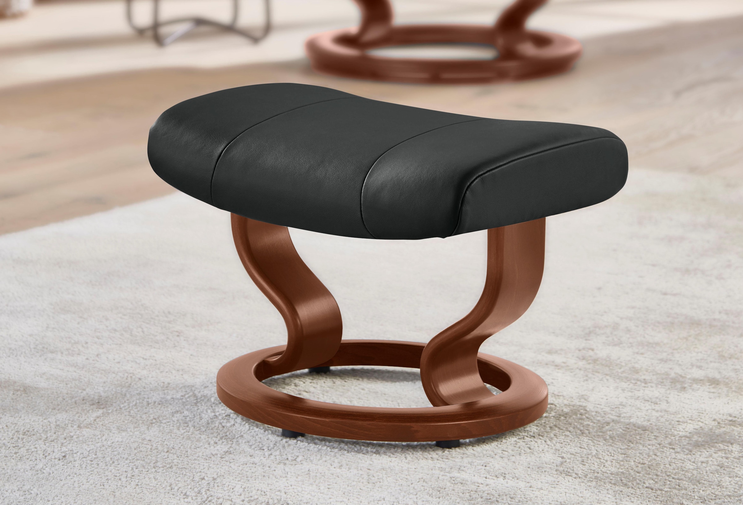 Stressless® Hocker »Garda«, mit Classic Base, Gestell Braun