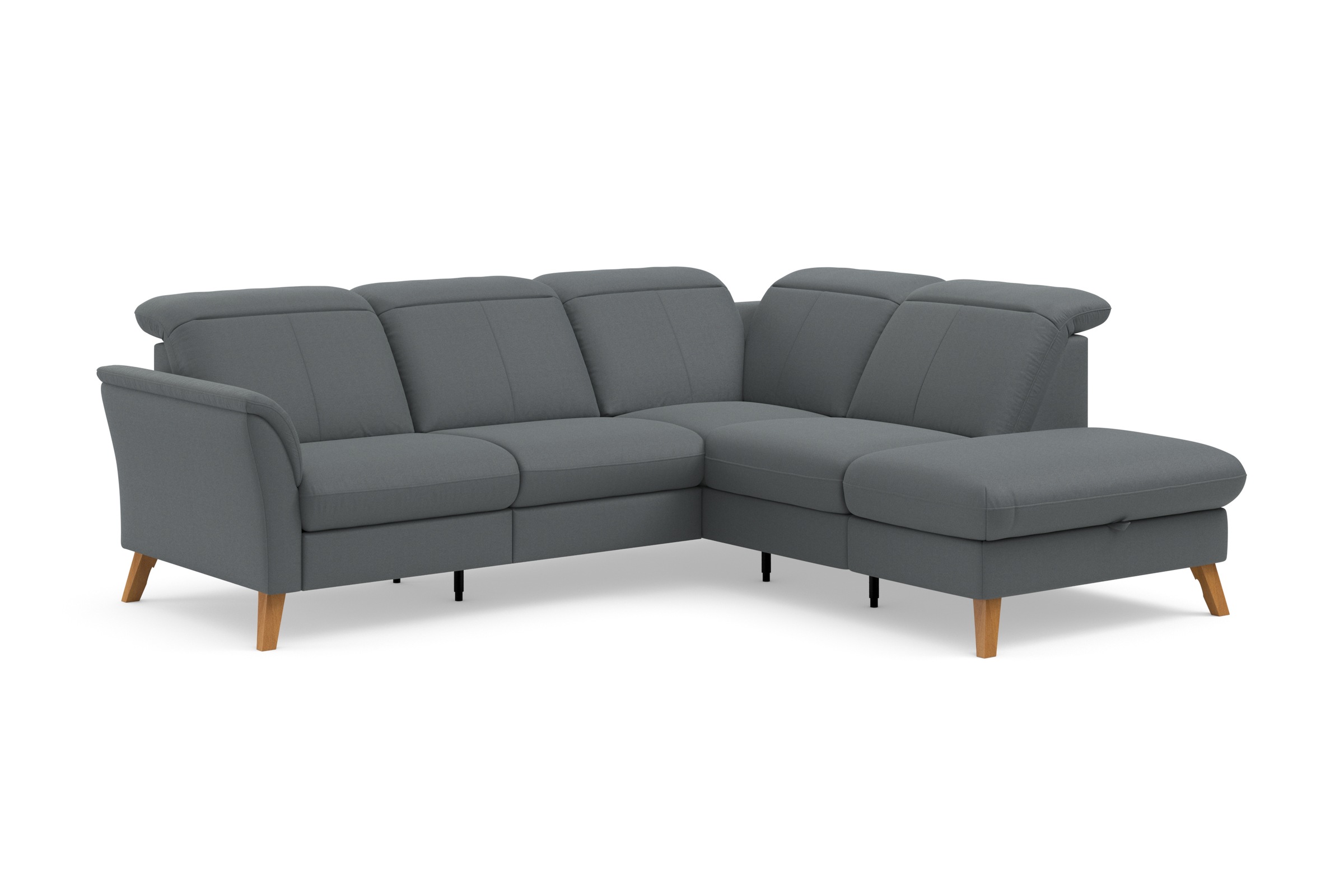 sit&more Ecksofa »Romero L-Form«, wahlweise mit oder ohne TV-Funktion, Bettfunktion, Bettkasten