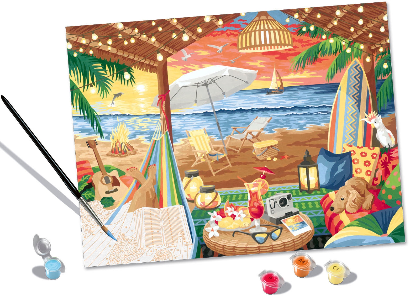 Ravensburger Malen nach Zahlen »CreArt, Cozy Cabana« Made in Europe