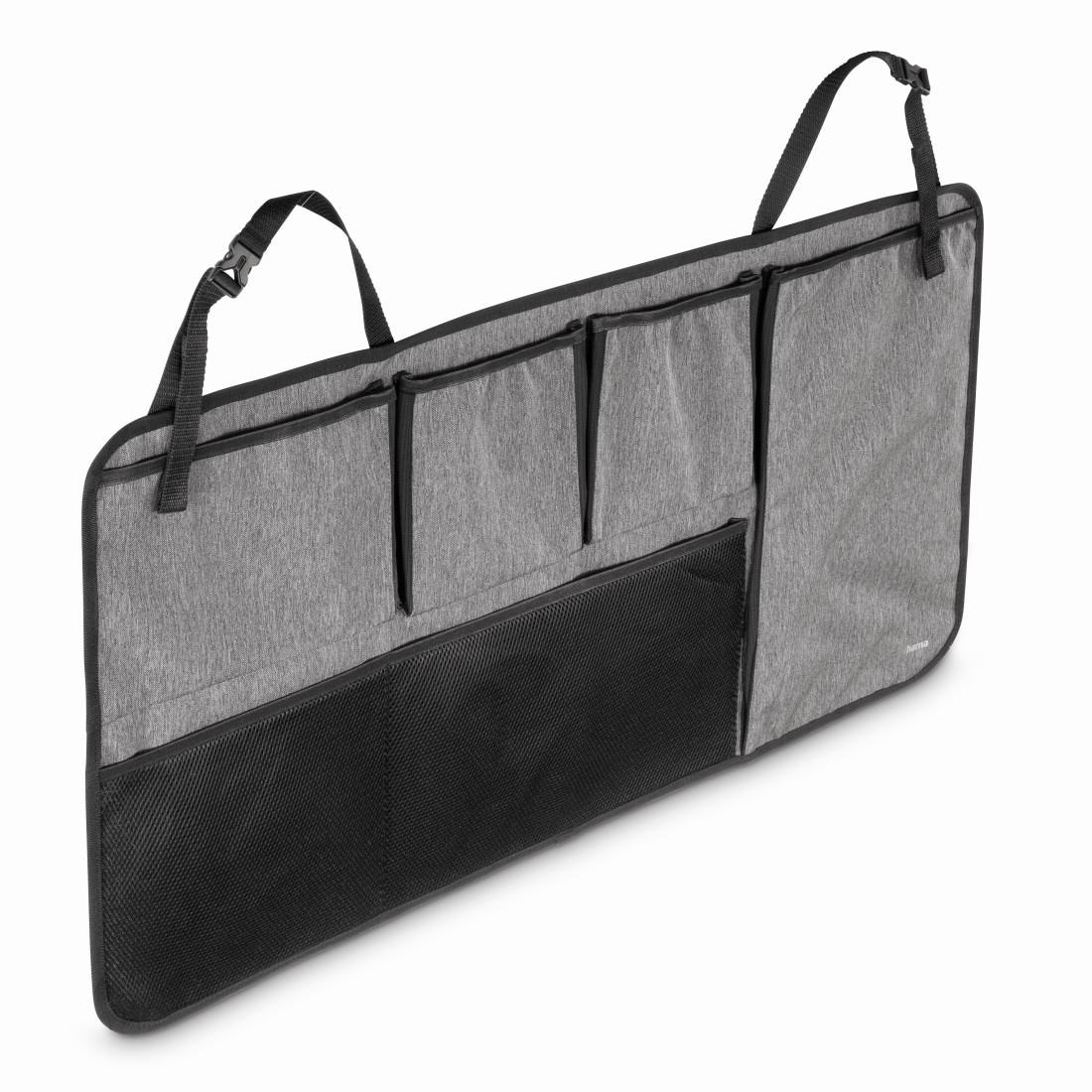 Hama Aufbewahrungstasche »Auto Kofferraum Organizer für Rückwand groß, Schwarz Grau, 6 Fächer«