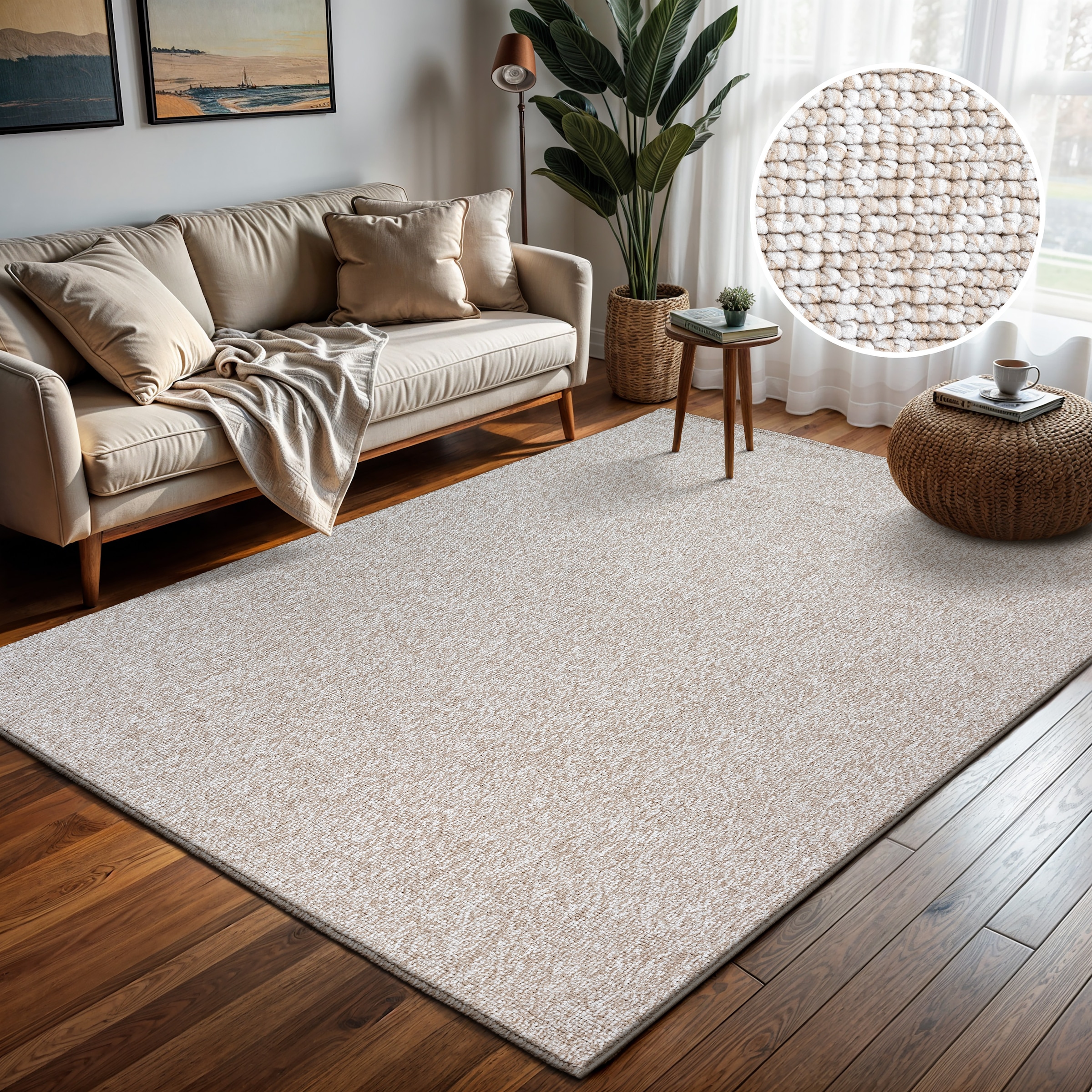 Sanat Teppich »Lora Plus, auch als Läufer«, rechteckig, 5 mm Höhe, Kurzflor günstig online kaufen