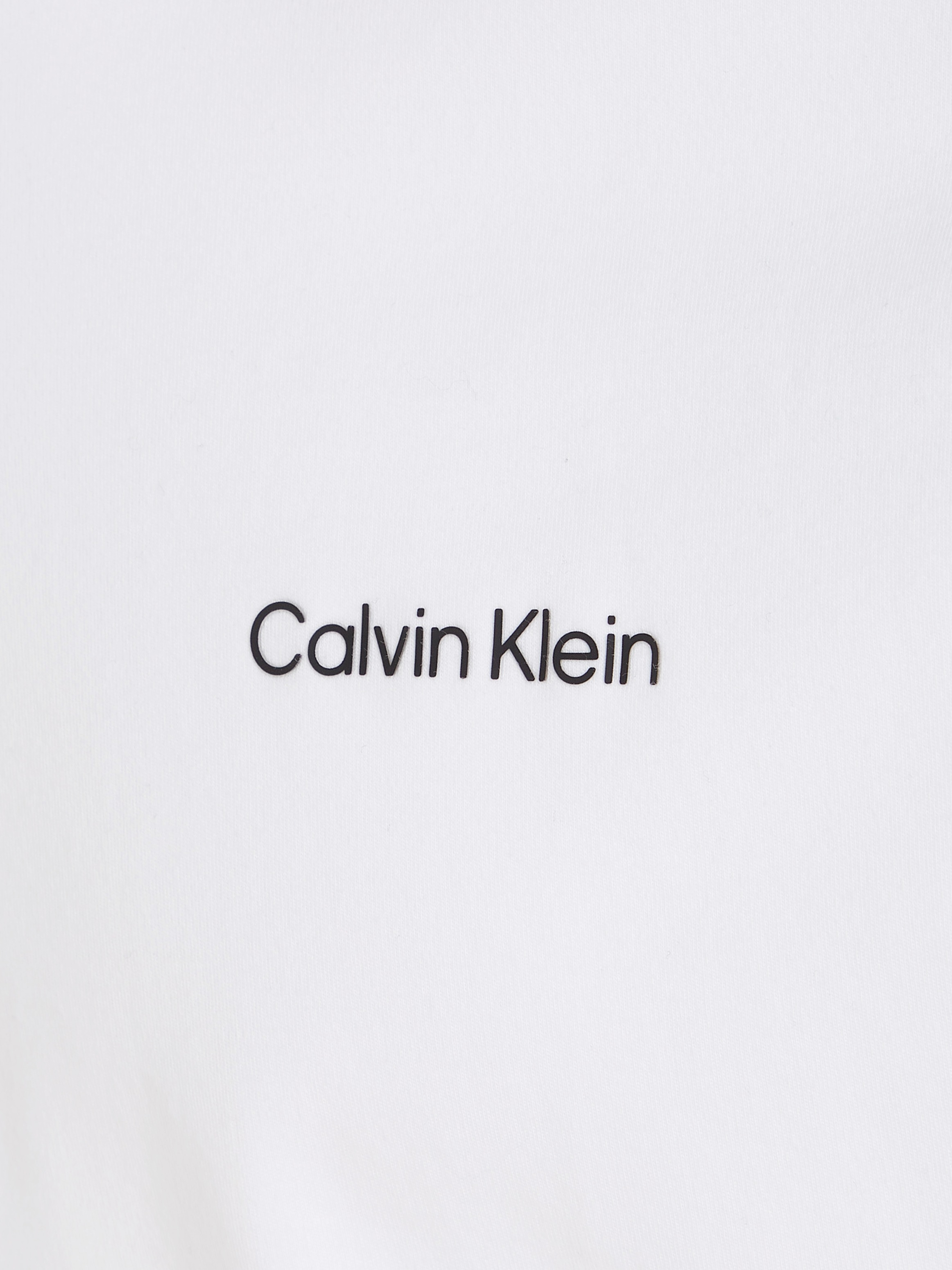 Calvin Klein T-Shirt »Micro Logo«, aus dickem Winterjersey, mit Logoprint