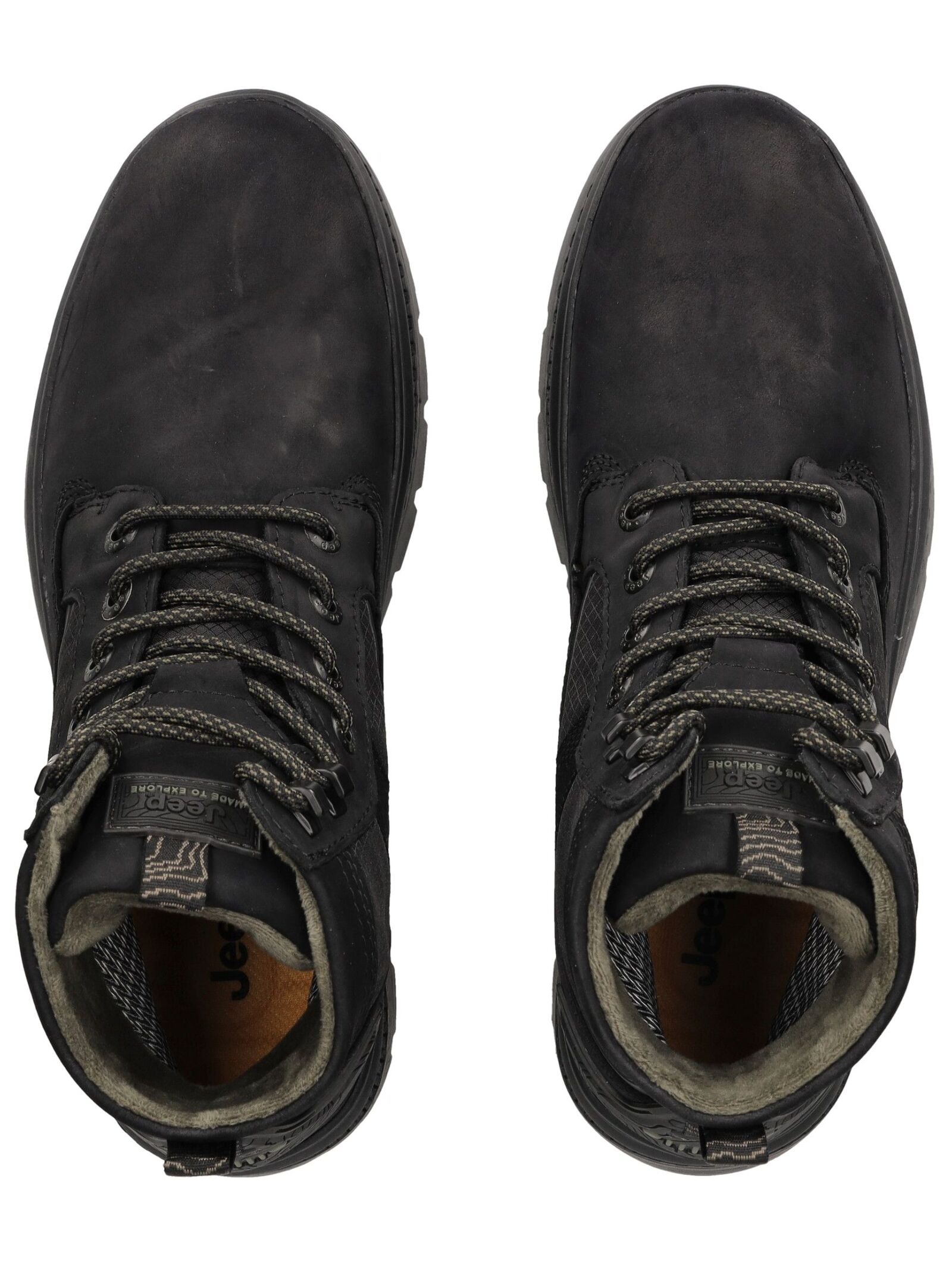 Jeep Schnürstiefelette »Jeep Stiefelette Leder/Textil«