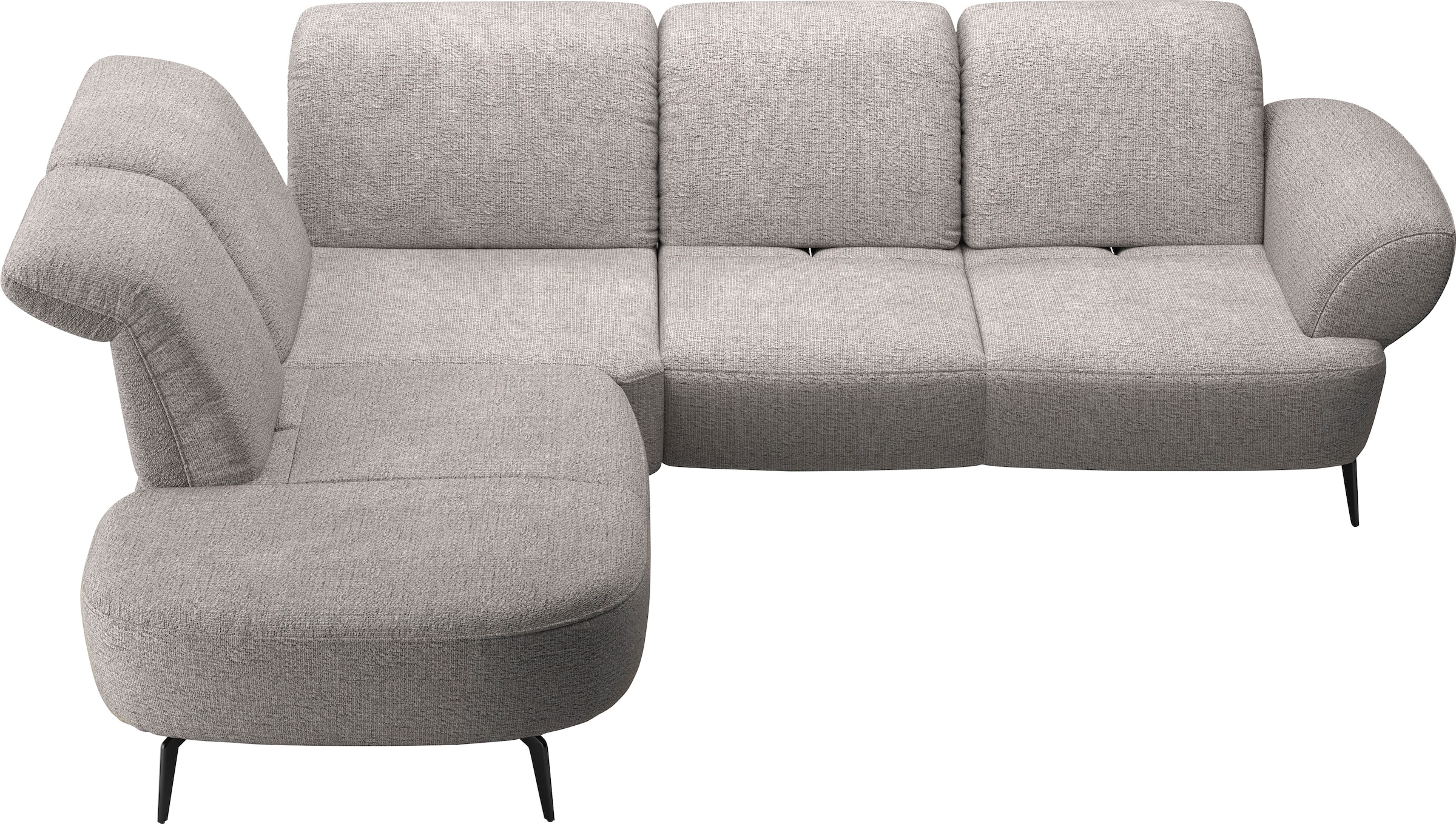 sit&more Ecksofa »Dance, L-Form, inkl. Sitztiefenverstellung«, inkl. Click&Seat, optional mit Kopfteilverstellung