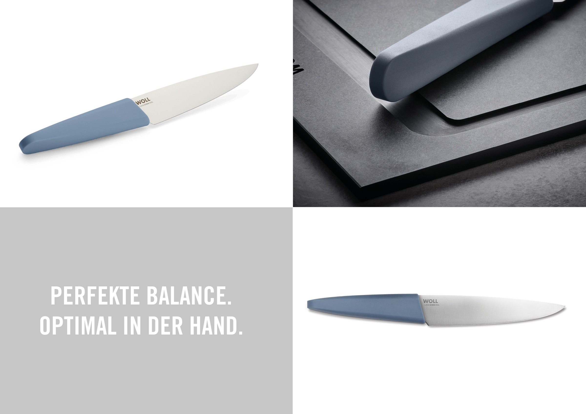 WOLL Kochmesser »Cutting Edge« aus deutschem Edelstahl gemäß DIN 1.4116