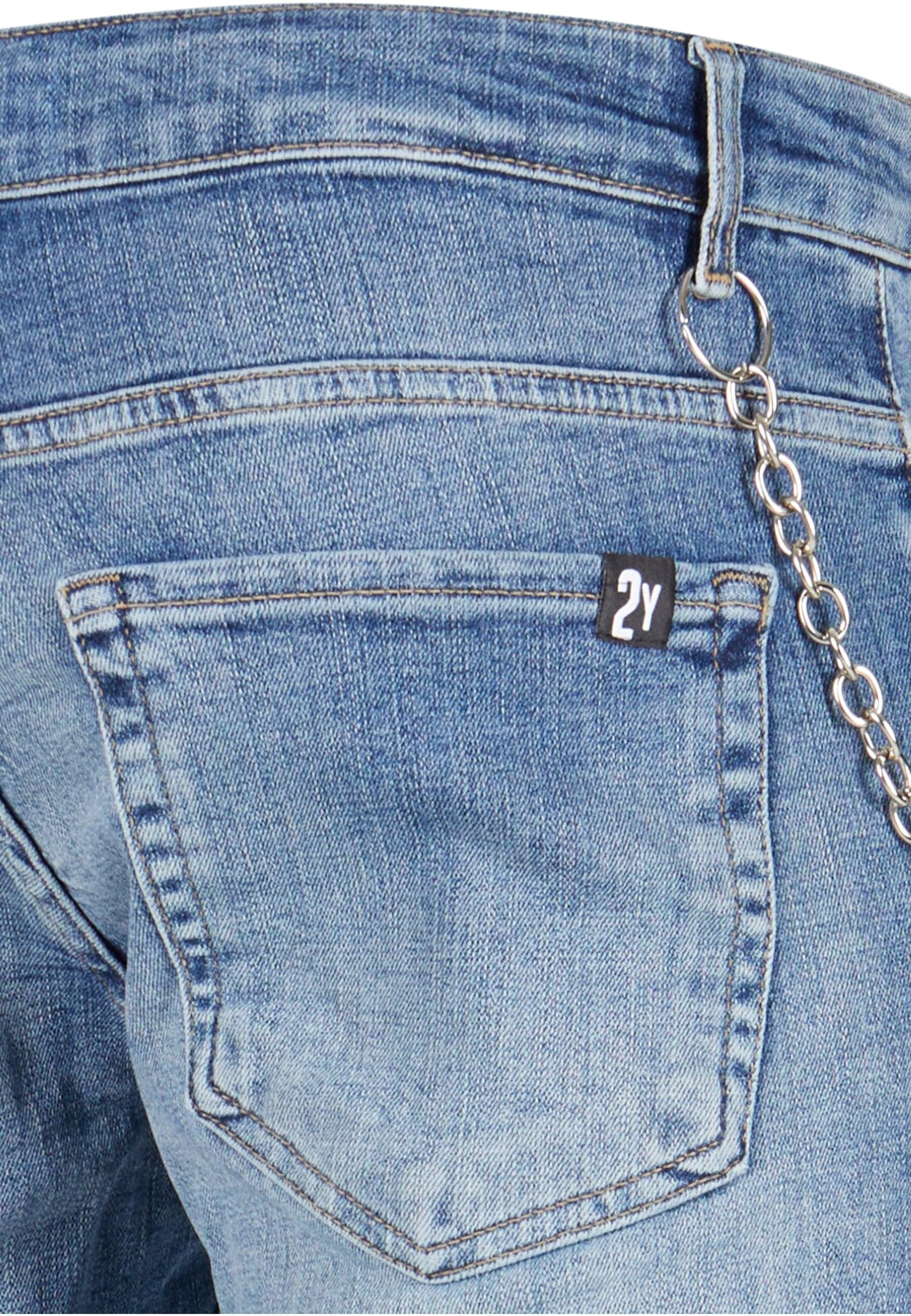 2Y Studios Bequeme Jeans »2Y Studios Herren 2Y Skinny Fit Destroyed Jeans«