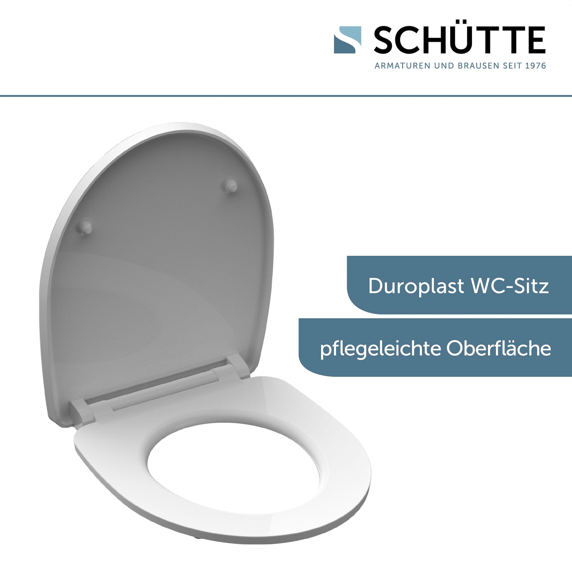 Schütte WC-Sitz »Iceberg«, Duroplast, mit Absenkautomatik und Schnellverschluss, High Gloss