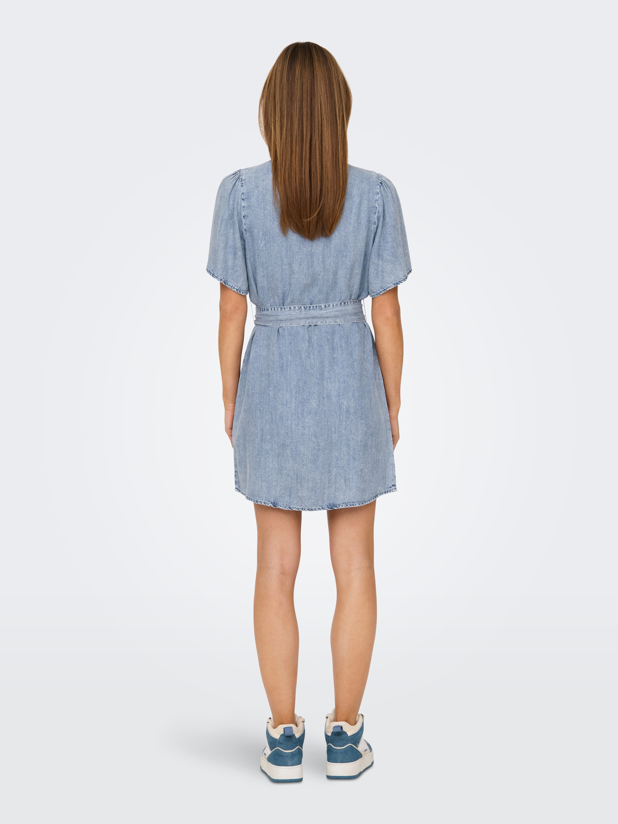 ONLY Jeanskleid »ONLHELENA SS BELTED DNM DRESS QYT« Viskose, regular fit