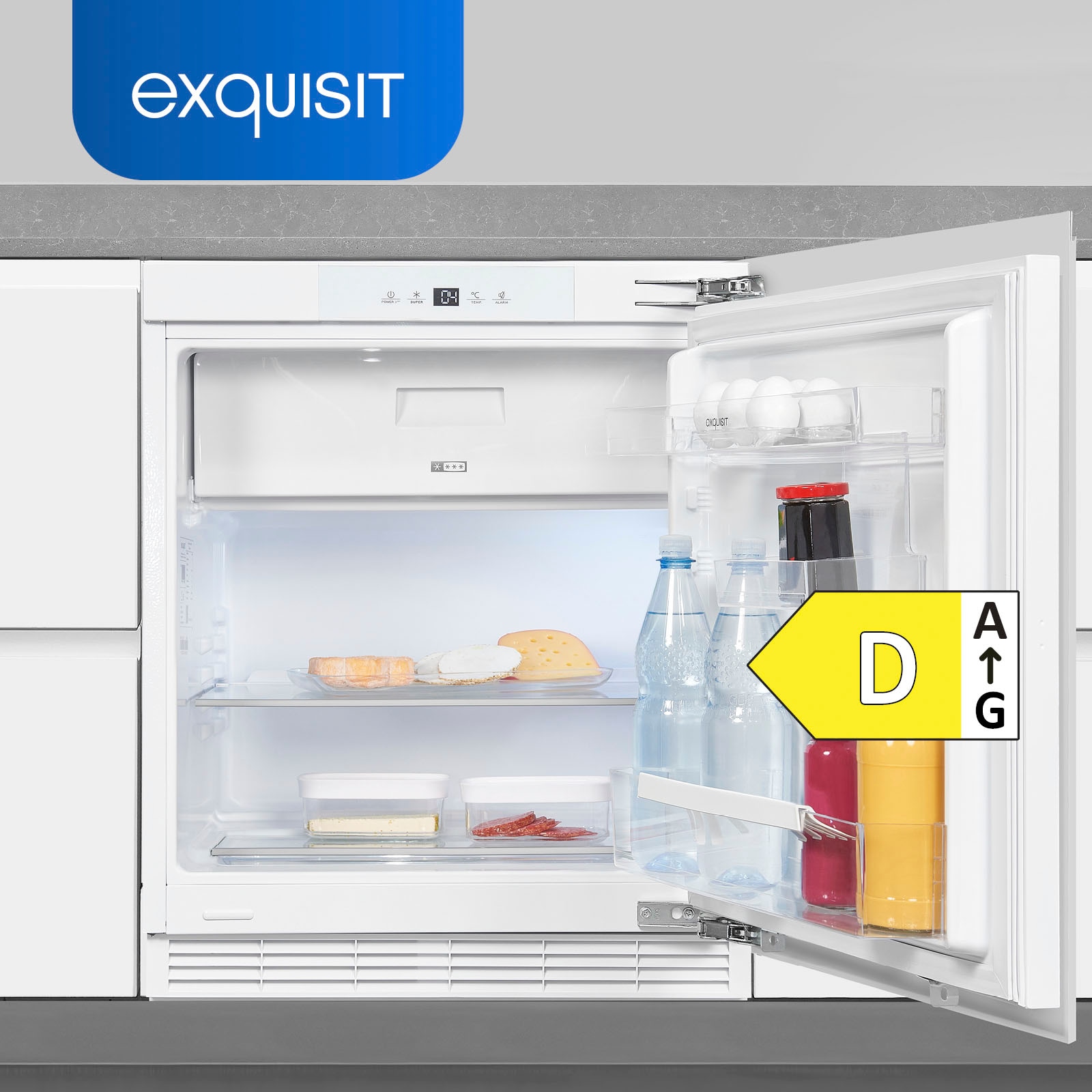 exquisit Einbaukühlschrank »UKS130-4-FE-010D«, hoch, 59,5 cm online cm 81,8 bei UKS130-4-FE-010D, breit
