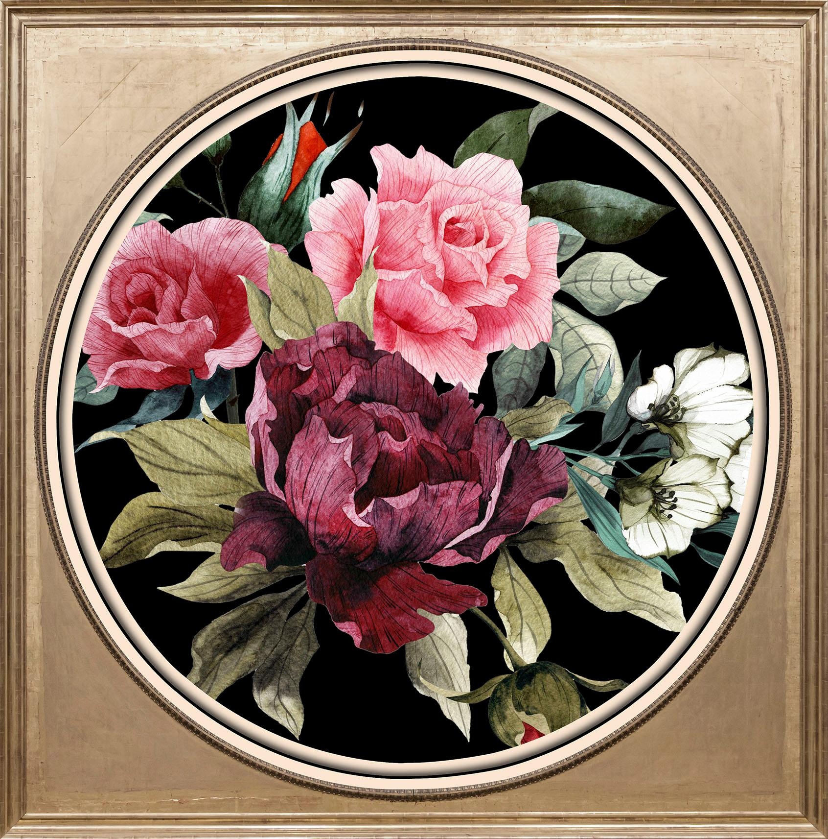 queence Acrylglasbild »Bunter Blumenstrauß II«, Blumen-Blumenbilder-Kunst-P günstig online kaufen