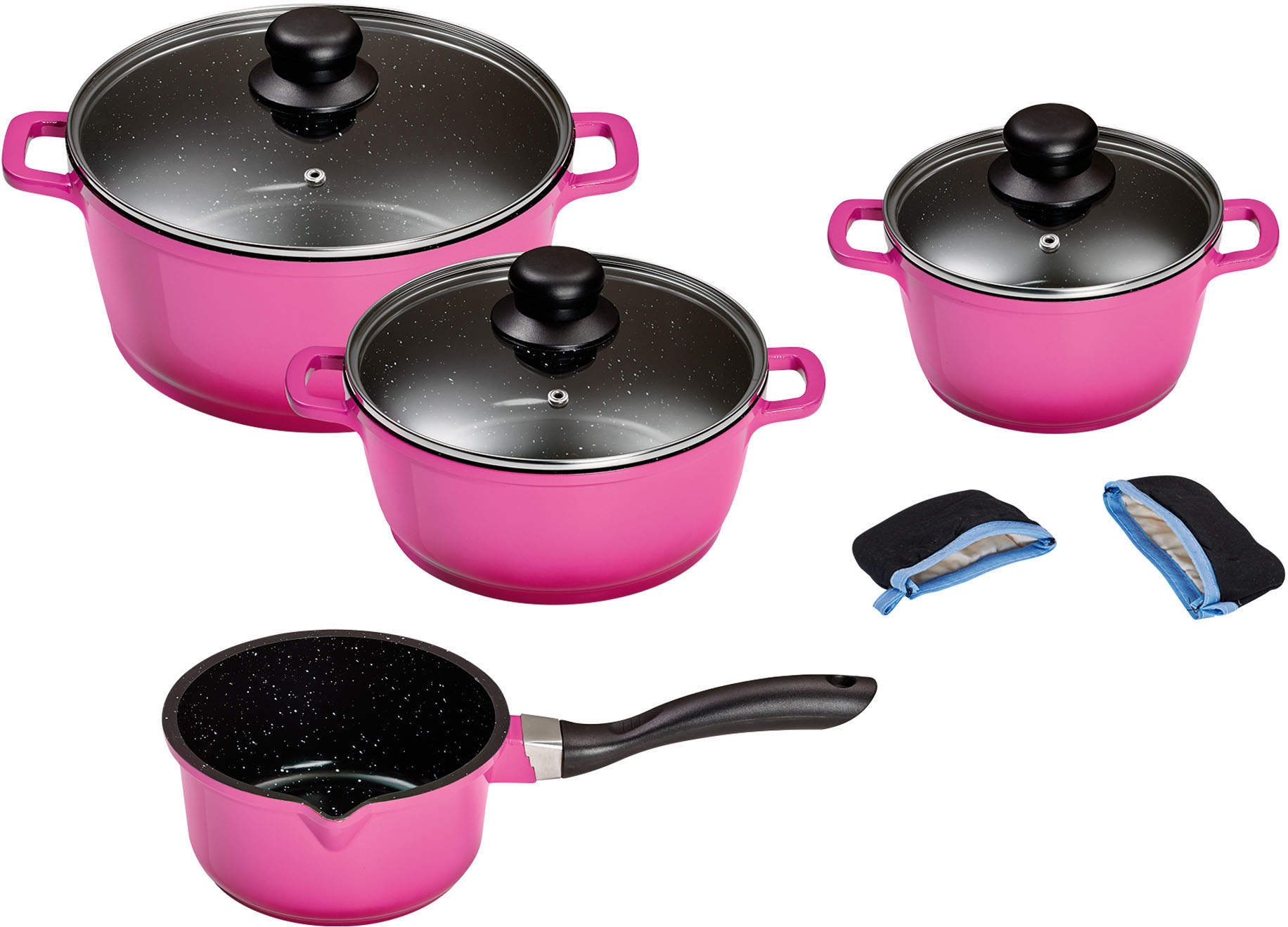 KING Topf-Set »Berry«, Aluminiumguss, (Set, 6 tlg., 1x Stielkasserolle Ø 16 günstig online kaufen