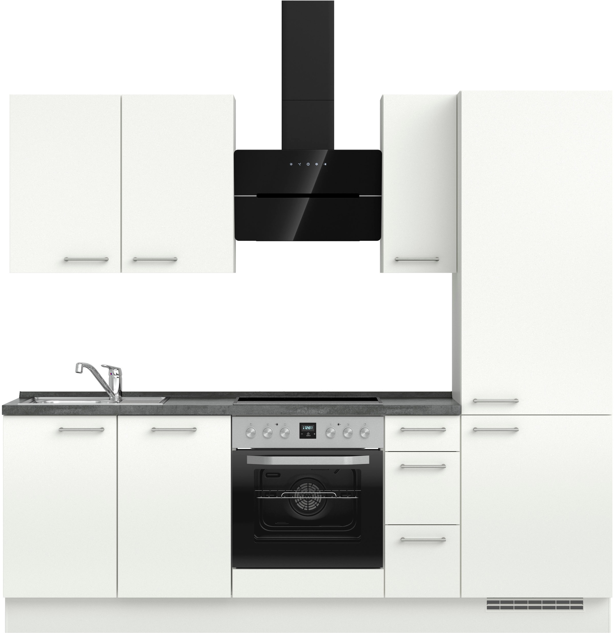 nobilia® Küchenzeile »"Laser II", Ausrichtung wählbar, Breite 240 cm« vormo günstig online kaufen