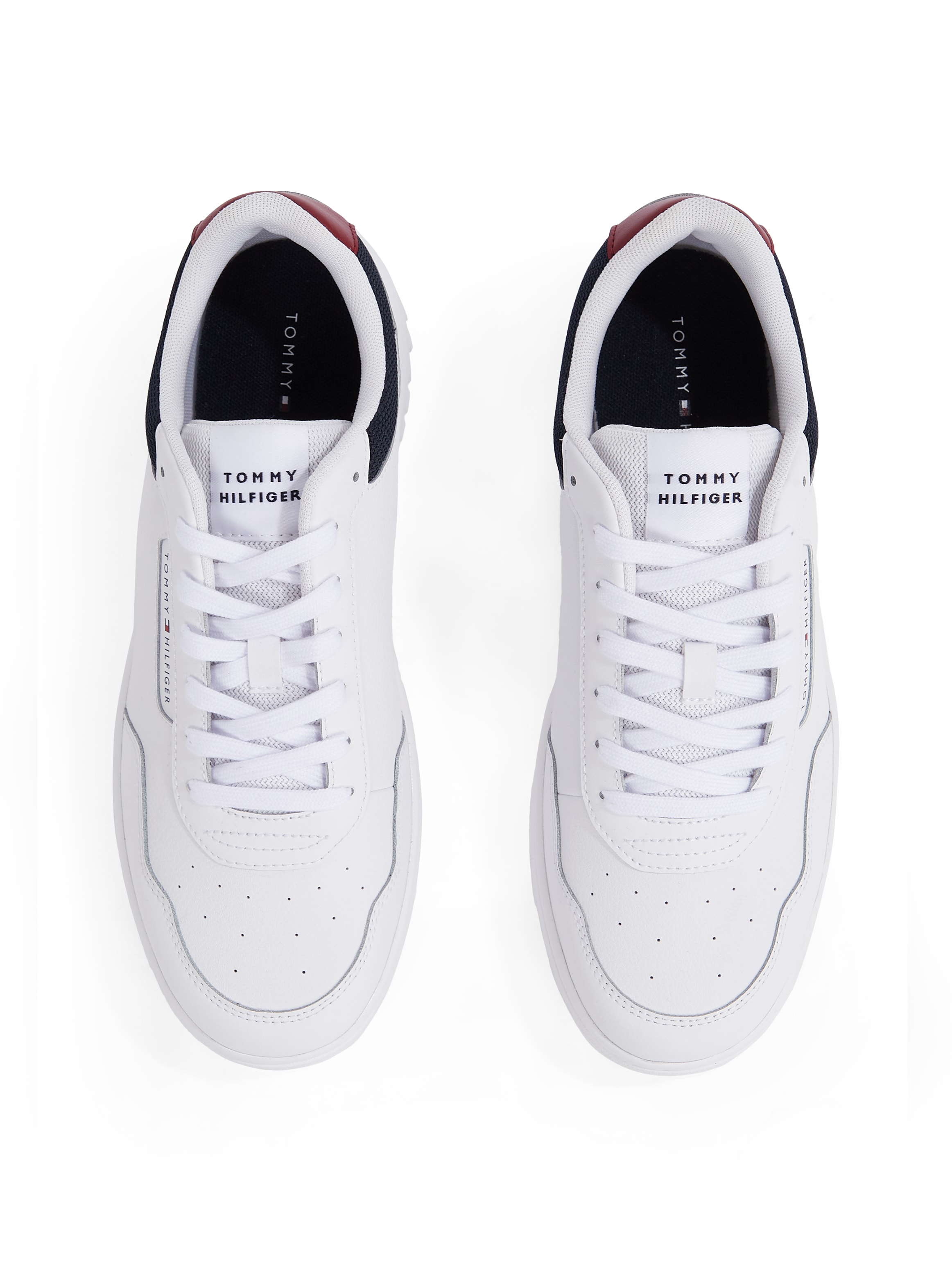 Tommy Hilfiger Sneaker »TH BASKET CORE LITE LTH«, Freitzeitschuh, Schnürschuh, Halbschuh mit gepolstertem Schaftrand
