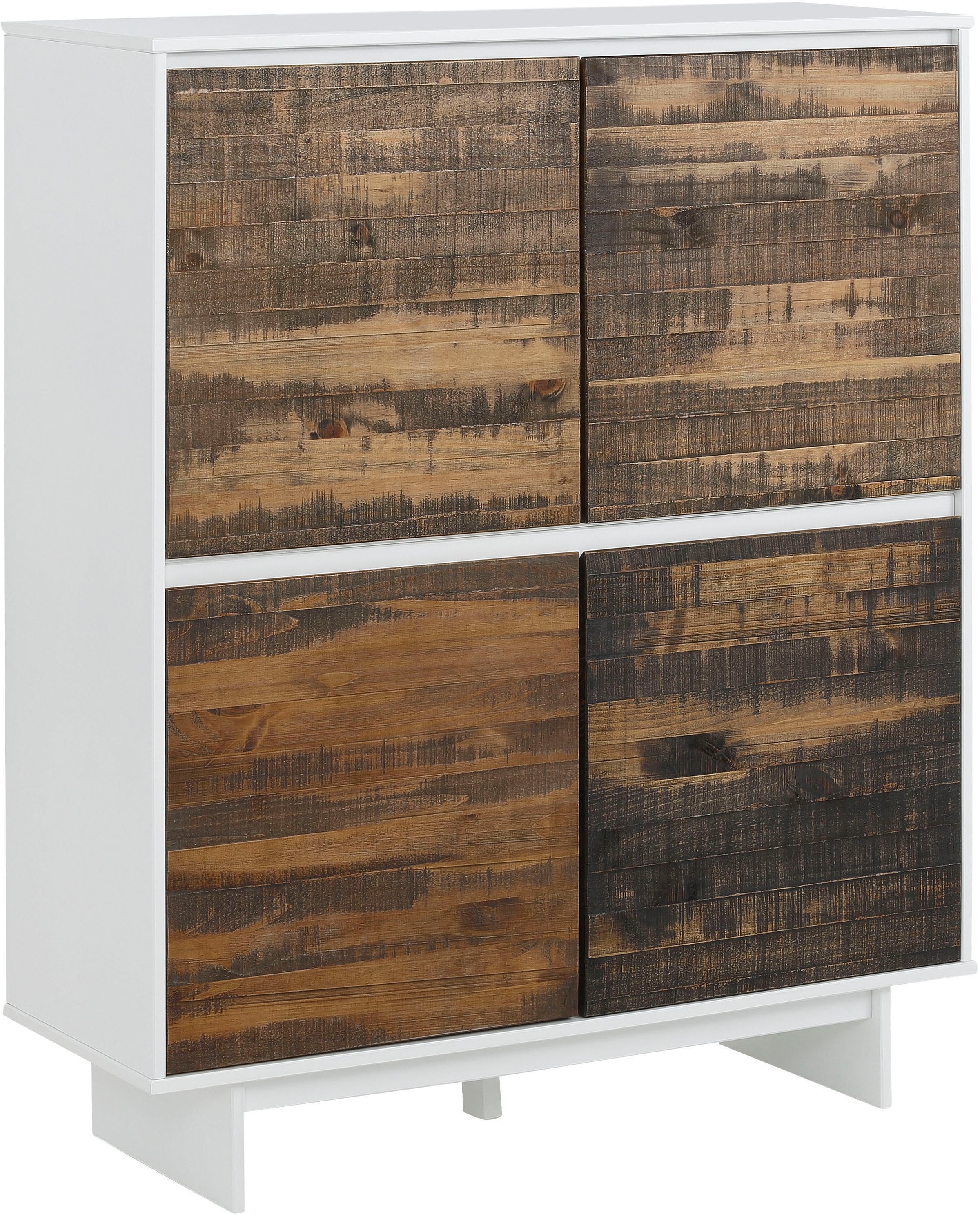 Home affaire Highboard »Morgan Midischrank Hochkommode«, aus massivem Kiefe günstig online kaufen