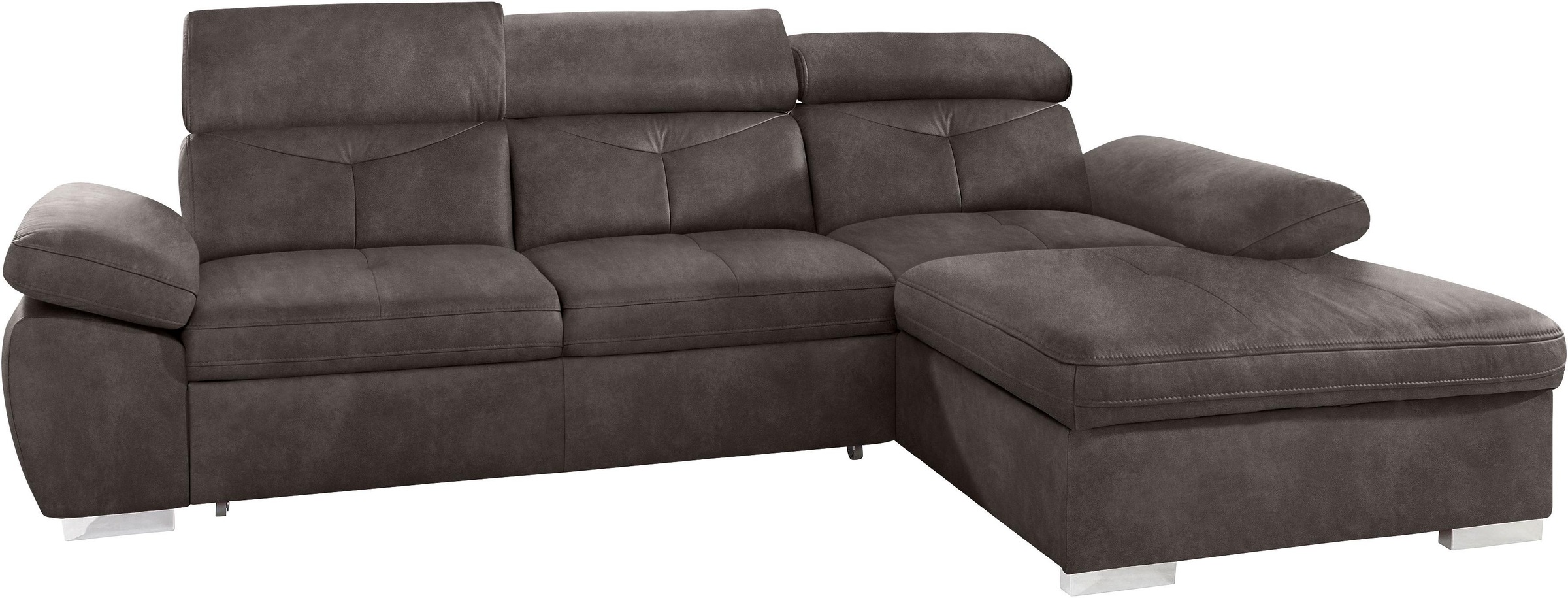 exxpo - sofa fashion Ecksofa »Spring, super bequem, mit Armteil- und Kopfte günstig online kaufen