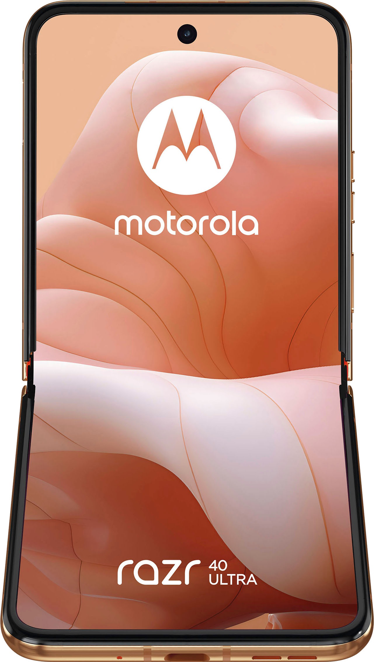 Motorola Smartphone »Motorola razr40 ultra«, Peach Fuzz, 17,52 cm/6,9 Zoll, 256 GB Speicherplatz, 12 MP Kamera
