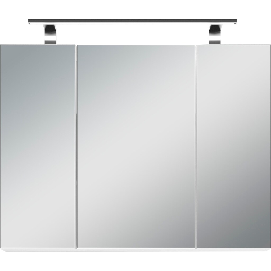 Homexperts Spiegelschrank »Salsa«, Breite 80 cm, mit LED-Beleuchtung & Schalter-/Steckdosenbox