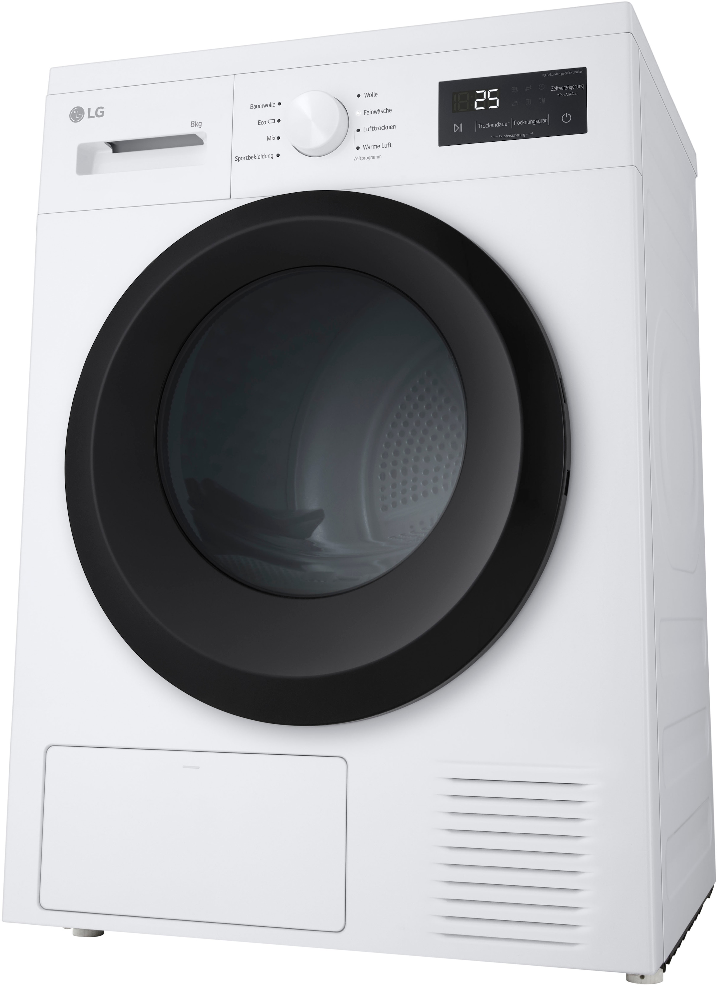 LG Wärmepumpentrockner »RT80B2«, Sicherheitsglastür