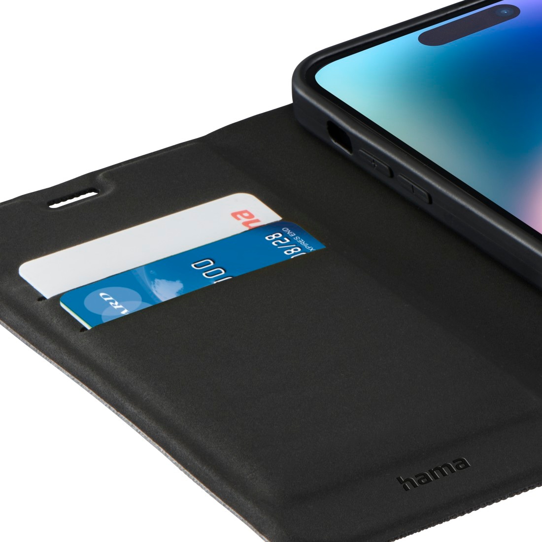 9. Bild von Hama Smartphone-Hülle »Handytasche Booklet für Apple iPhone 15 Plus mit Kartenfächer, Schwarz«, Apple iPhone 15 Plus