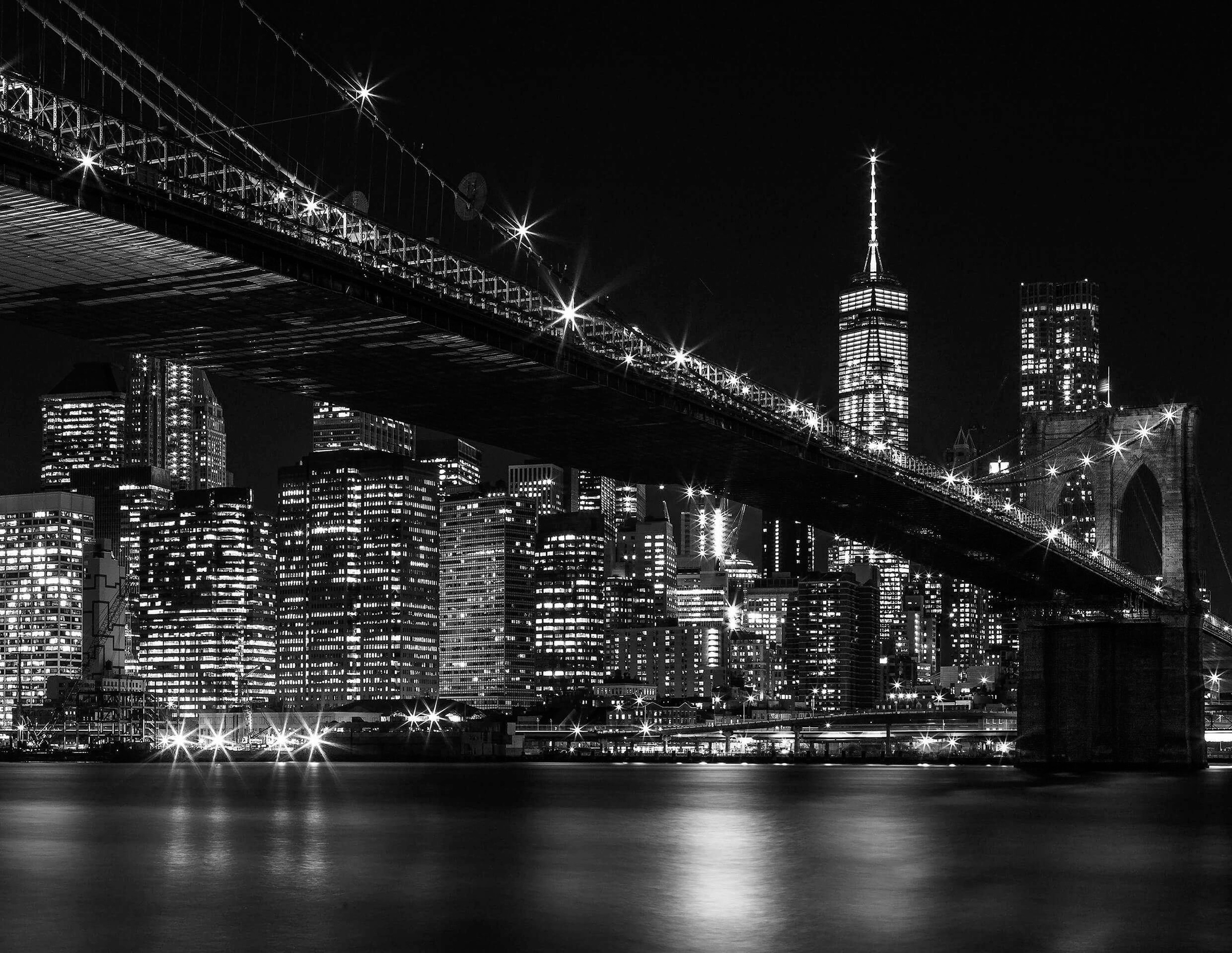 living walls Fototapete »New York City Brooklyn Bridge« Motiv   abstrakt günstig online kaufen