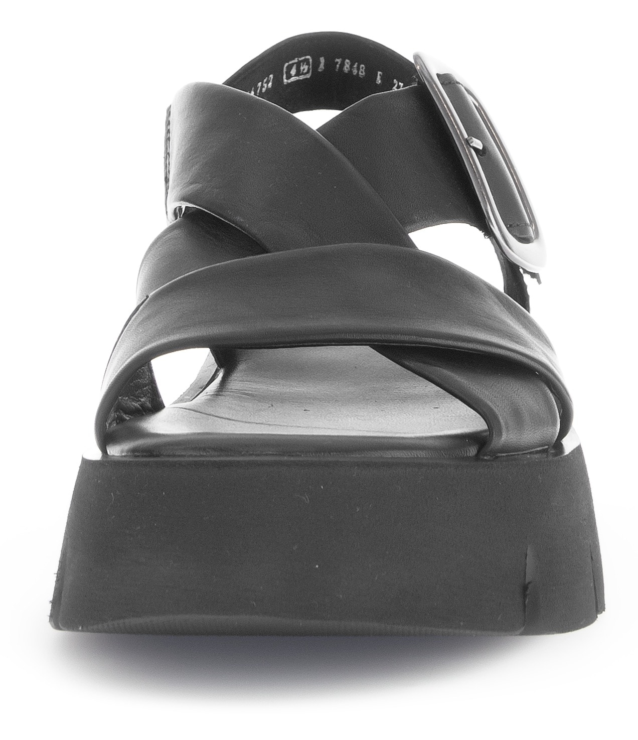 Gabor Sandalette  , Plateau, Sommerschuh, Riemchensandale mit großer Zierschnalle