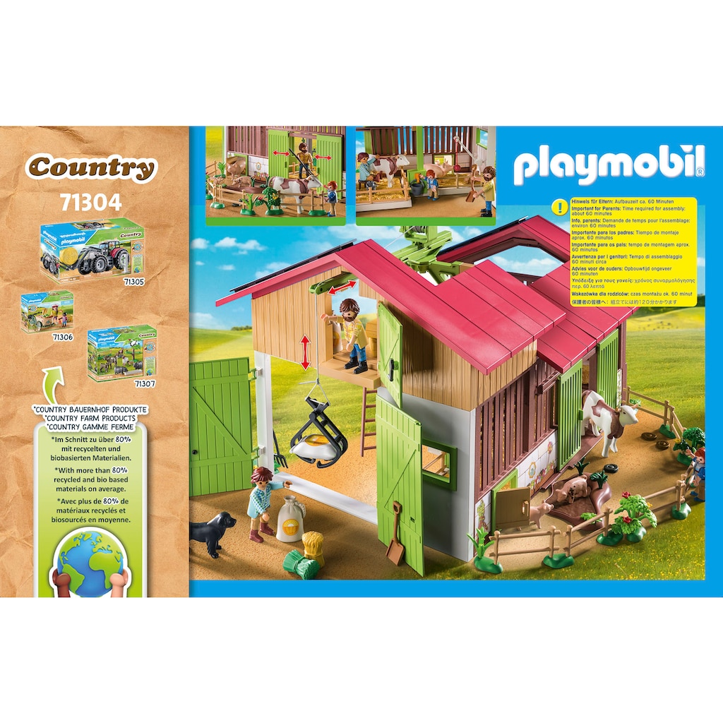 Playmobil® Konstruktions-Spielset »Großer Bauernhof (71304), Country«, (182 St.)