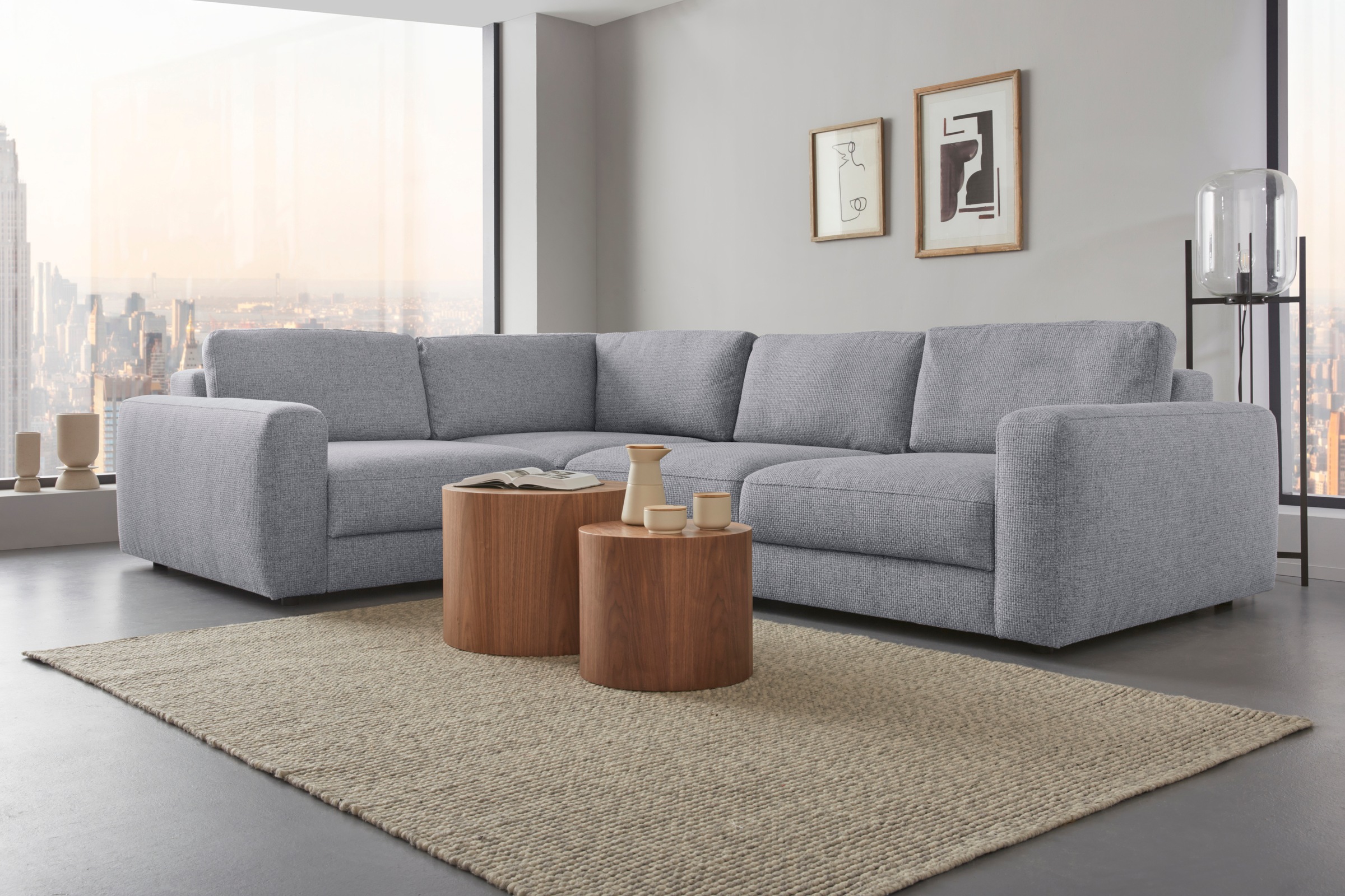Home affaire Ecksofa »Bloomfield, Breite 304cm, Mega Polsterecke mit viel P günstig online kaufen
