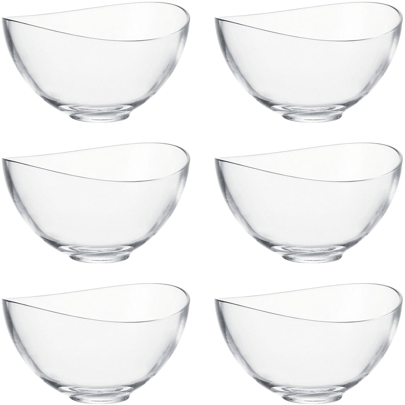 LEONARDO Müslischale »LOOP« 6 Stk. aus Glas 15 cm, 270 ml günstig online kaufen