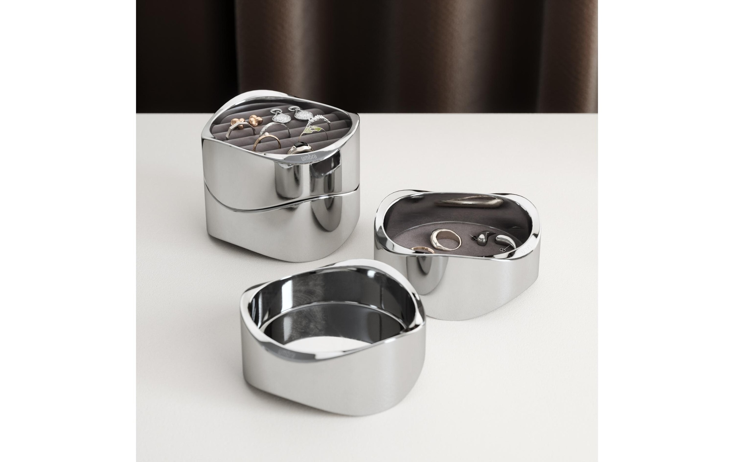 Umbra Aufbewahrungsbox »Mavy 11 cm Silber«