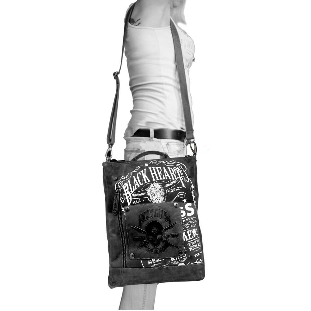JACK'S INN 54 Cityrucksack »Rob Roy«, aus Leder, als Rucksack oder Umhängetasche tragbar