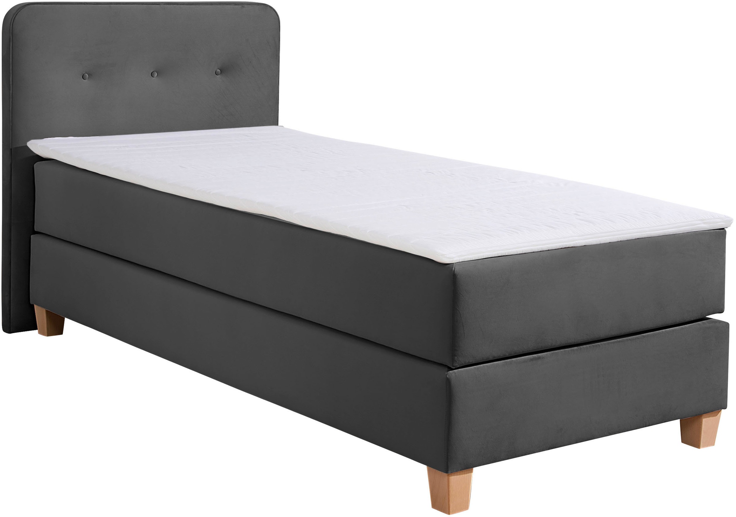 Home affaire Boxspringbett "Fargo" inkl. Topper, in 3 Matratzenarten, in Sa günstig online kaufen