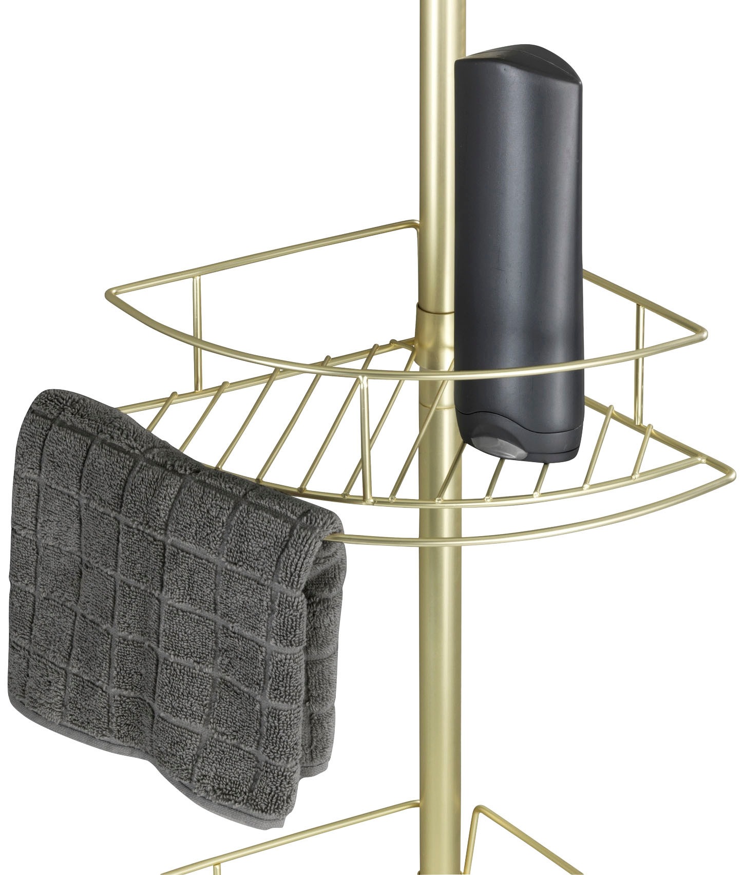 WENKO Teleskopregal »Dolcedo«, Eckregal mit 4 Ablagen, höhenverstellbar 65-275 cm