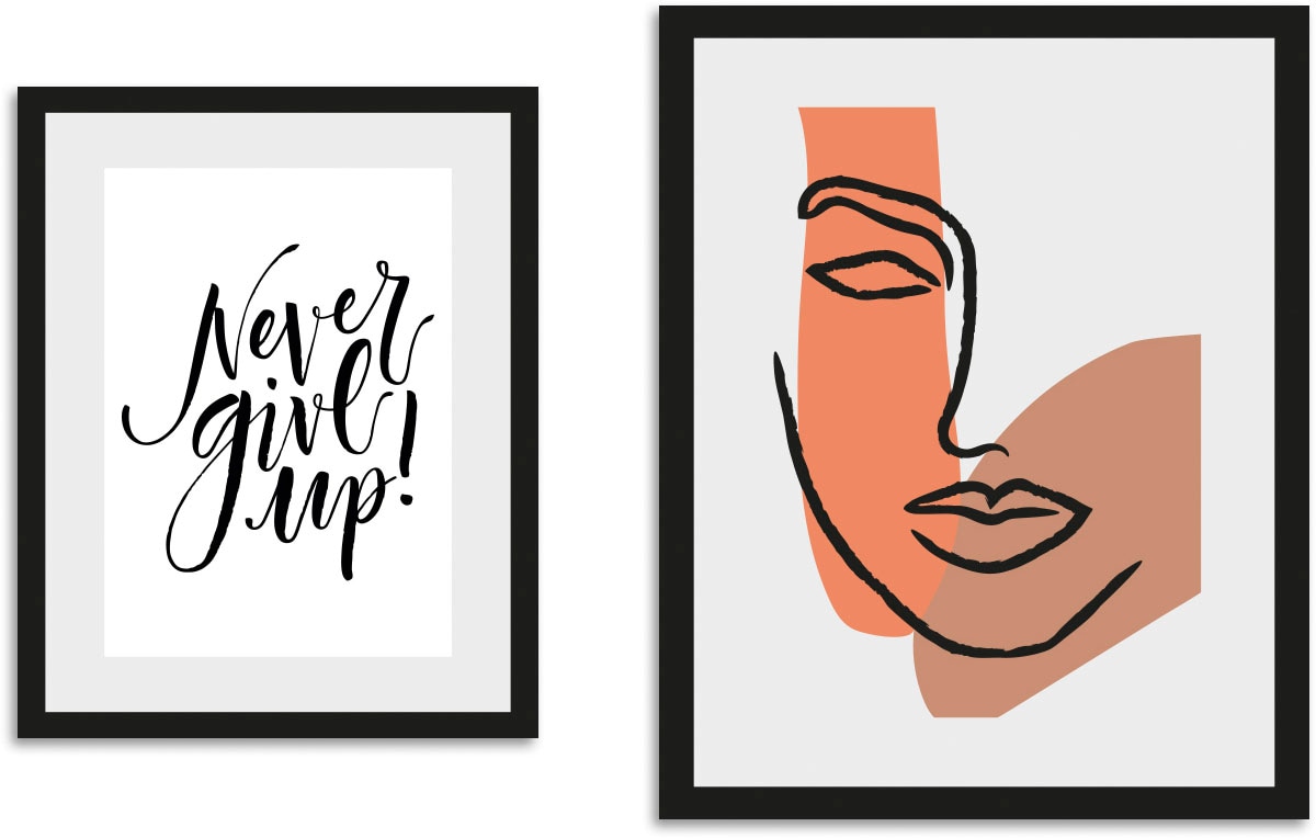 queence Bild »Dreamer«, Abstrakt-Kunst-Figuren-Gesicht-Sprüche & Texte-Moti günstig online kaufen