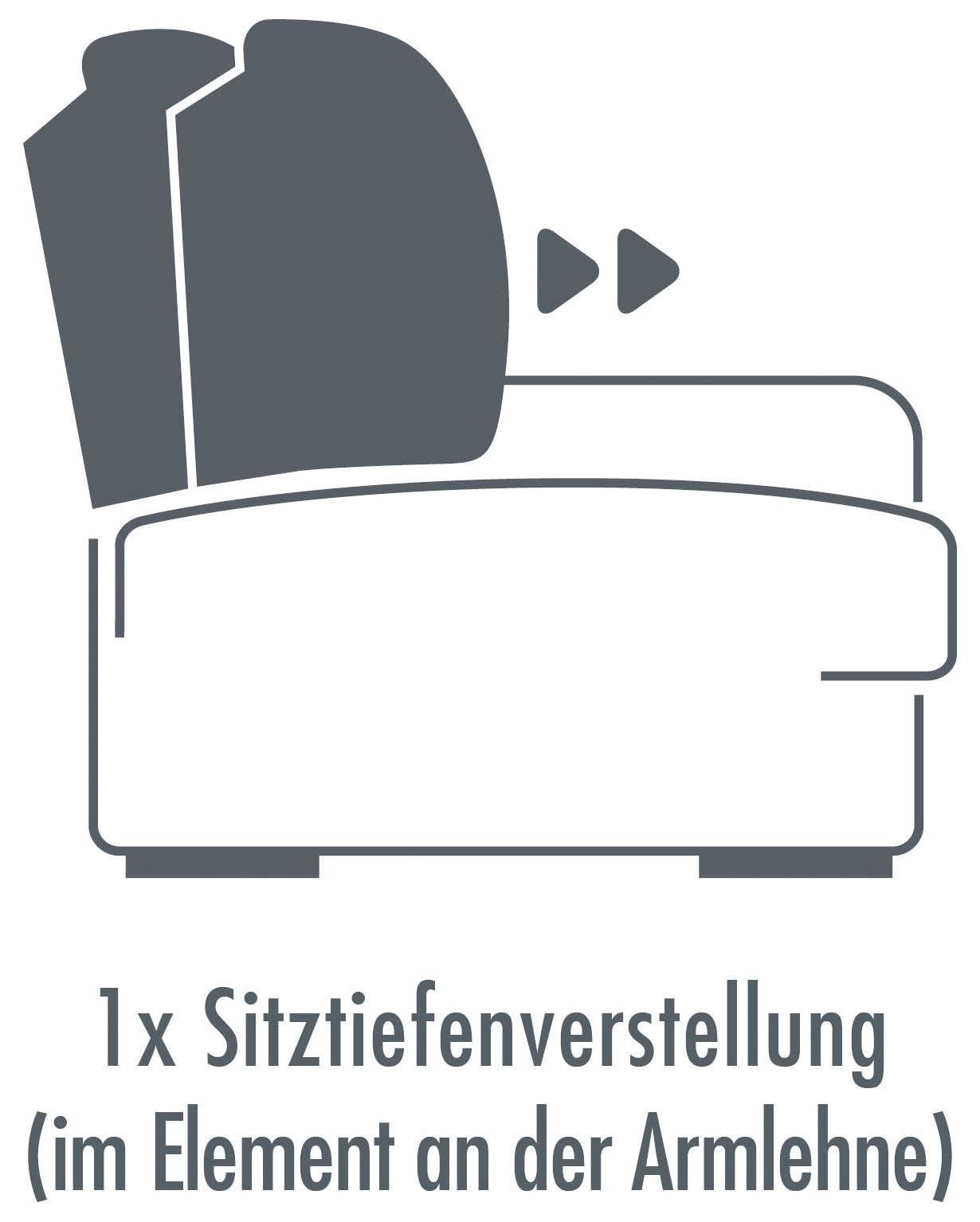 Die PlanBar Ecksofa »ZE-EM24139 L-Form, 310 cm breit, softige Couch Polsterecke« Kaltschaum Polstersofa mit 1x Sitztiefenverstellung