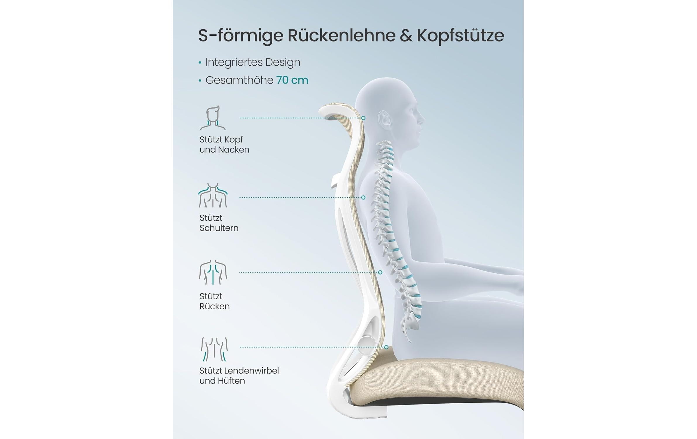 SONGMICS Bürostuhl »Cappuccino« ()