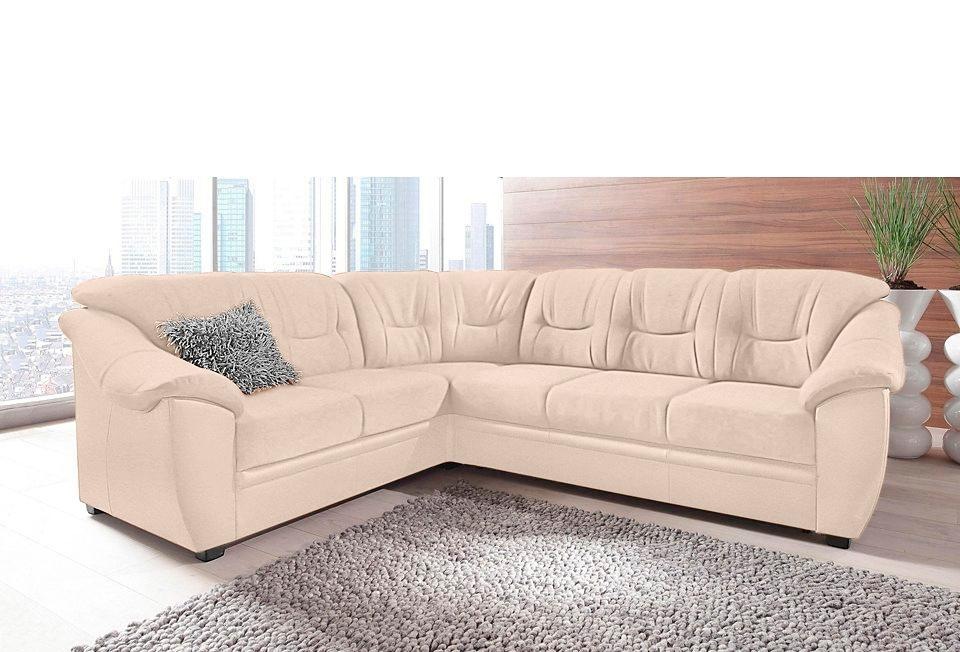 sit&more Ecksofa »Savona L-Form, B: 262 cm« optional Bettfunktion, Federker günstig online kaufen