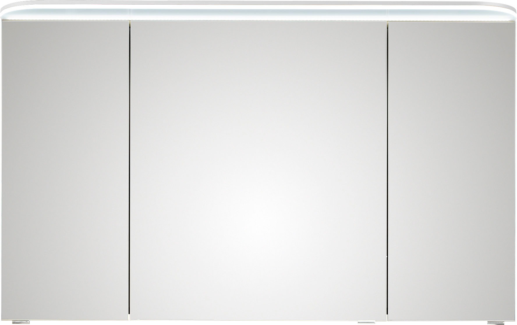 Saphir Badmöbel-Set »Balto Sprint 3-teilig, Mineralmarmor-Waschtisch mit LED-Spiegelschrank«, (4 St.), Badezimmer Set mit Unterschrank inkl Türdämpfer, 3 Türen, 2 Schubladen